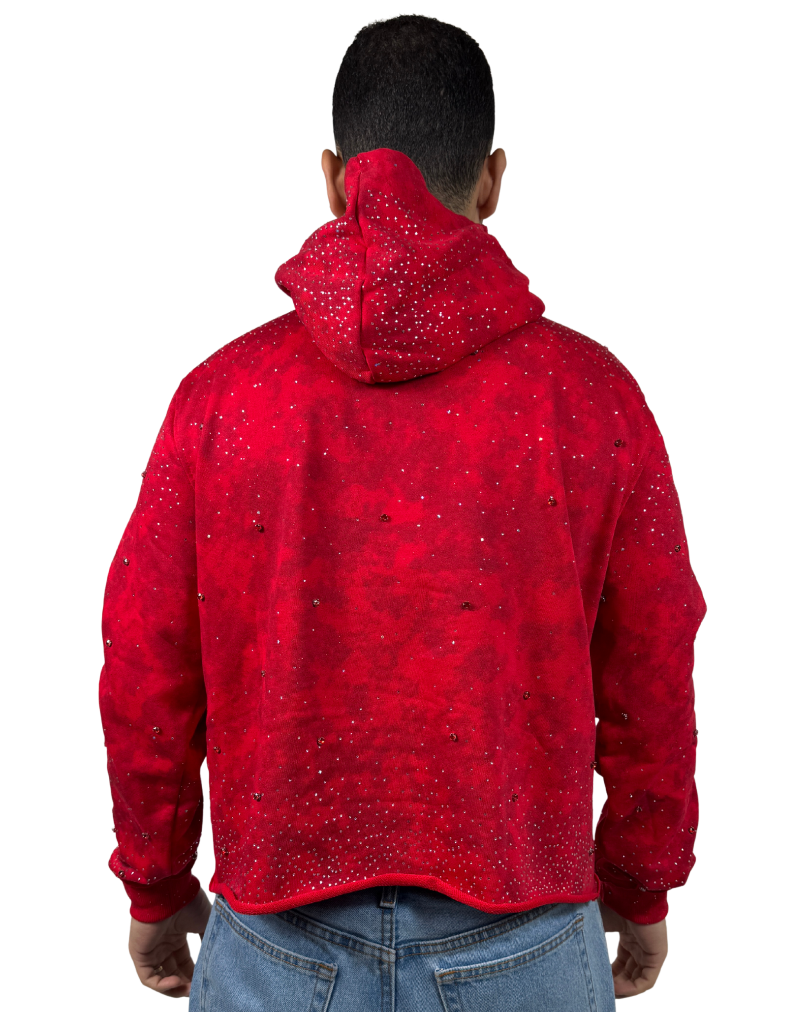 Rhinestone Hoodie 1427