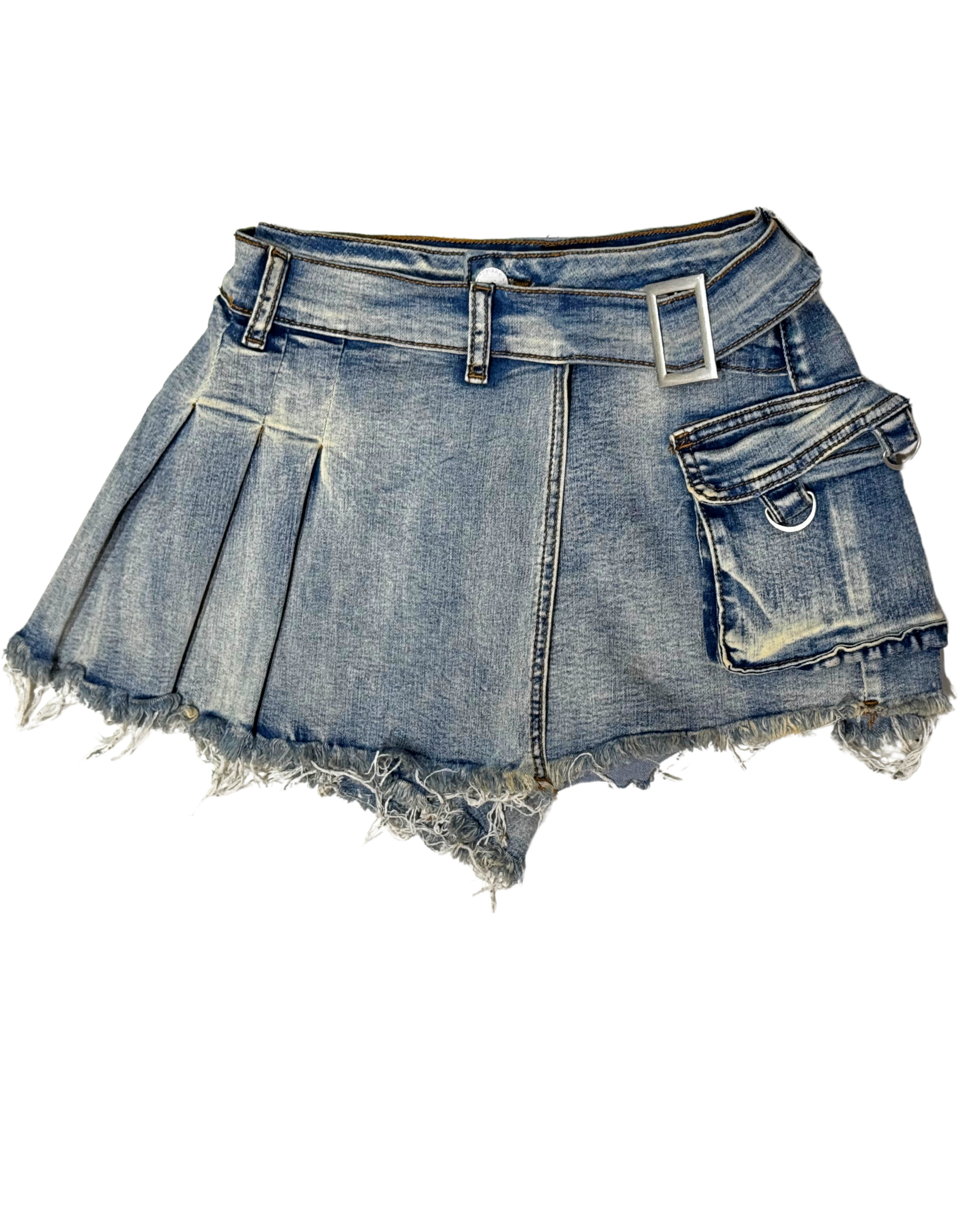 Denim Skirt Short