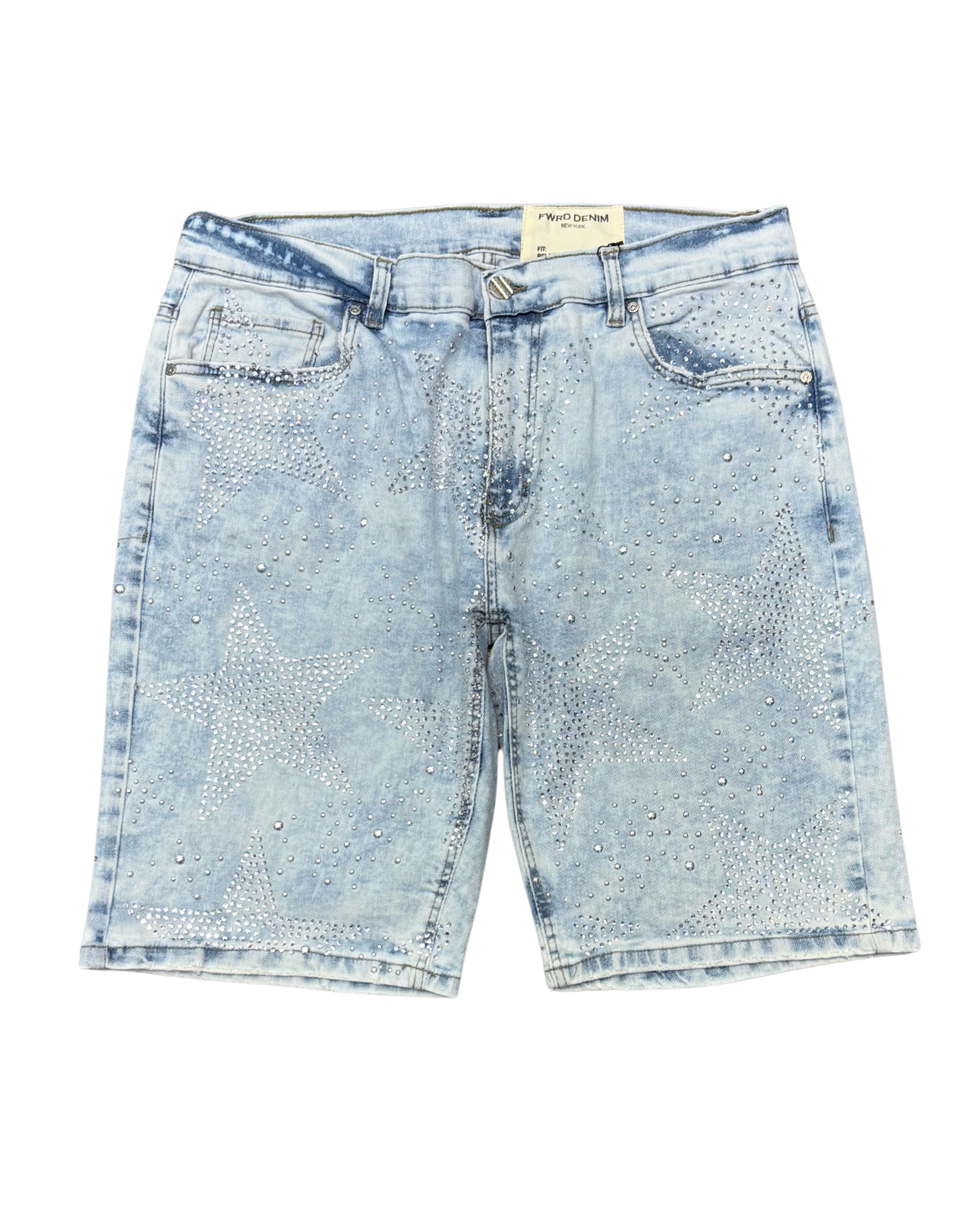 Mens Stars Rhinestone Shorts 220044B