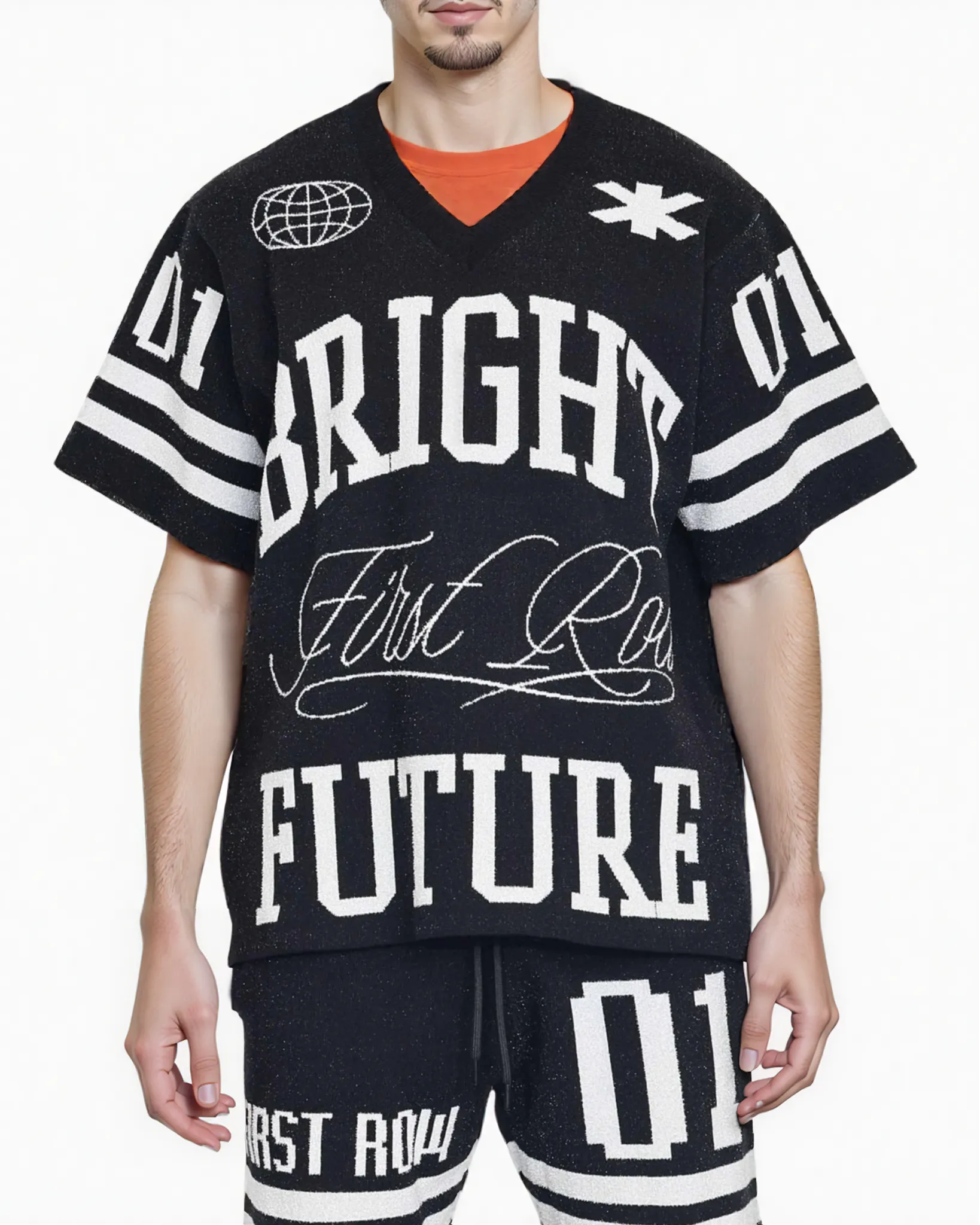 Bright Future Jacquard Knit Shirt