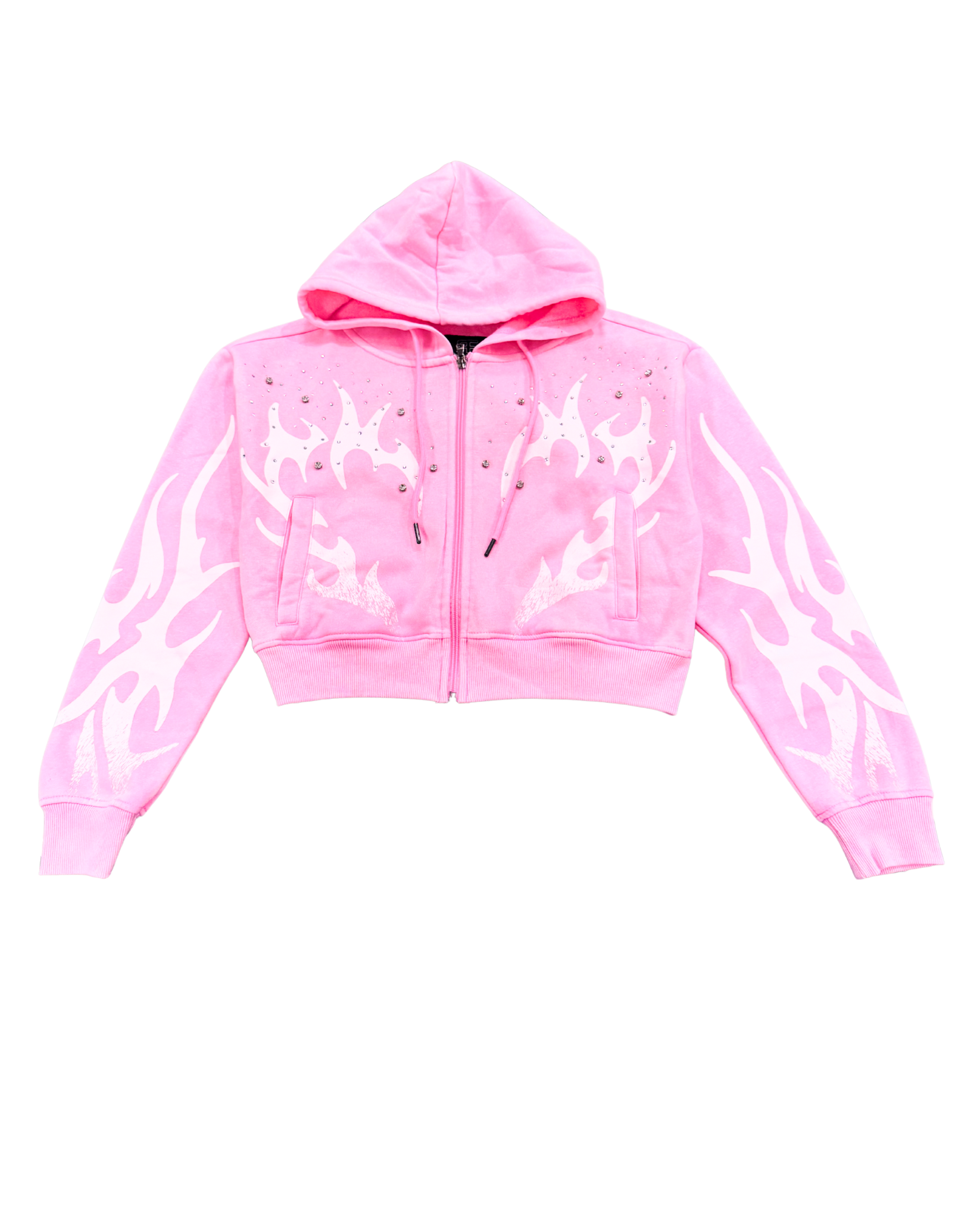 Hallo Flame Zipper Hoodie