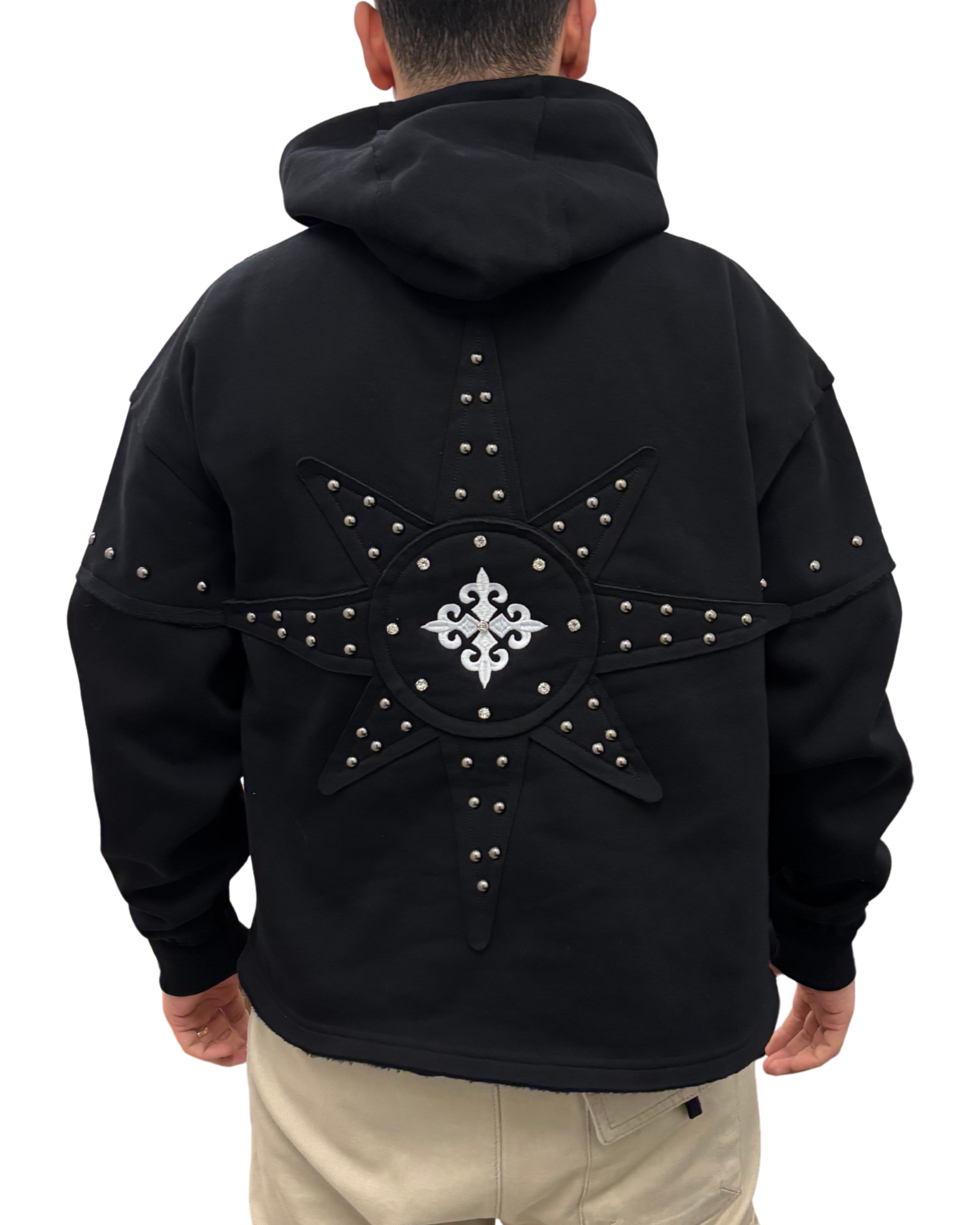 Mens Rhinestones Hoodie KF2593
