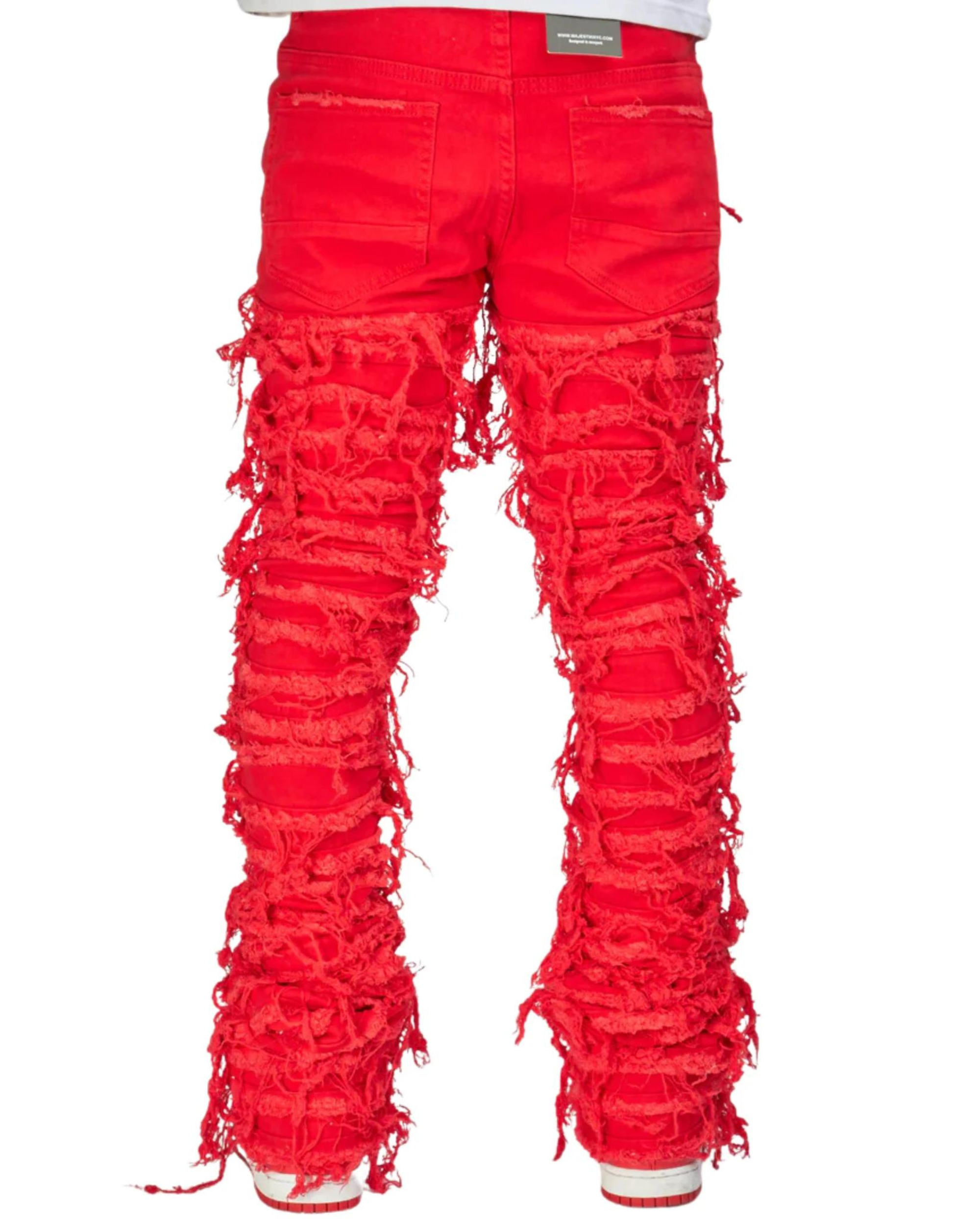 Nirvana Rip & Frayed Stacked Jeans