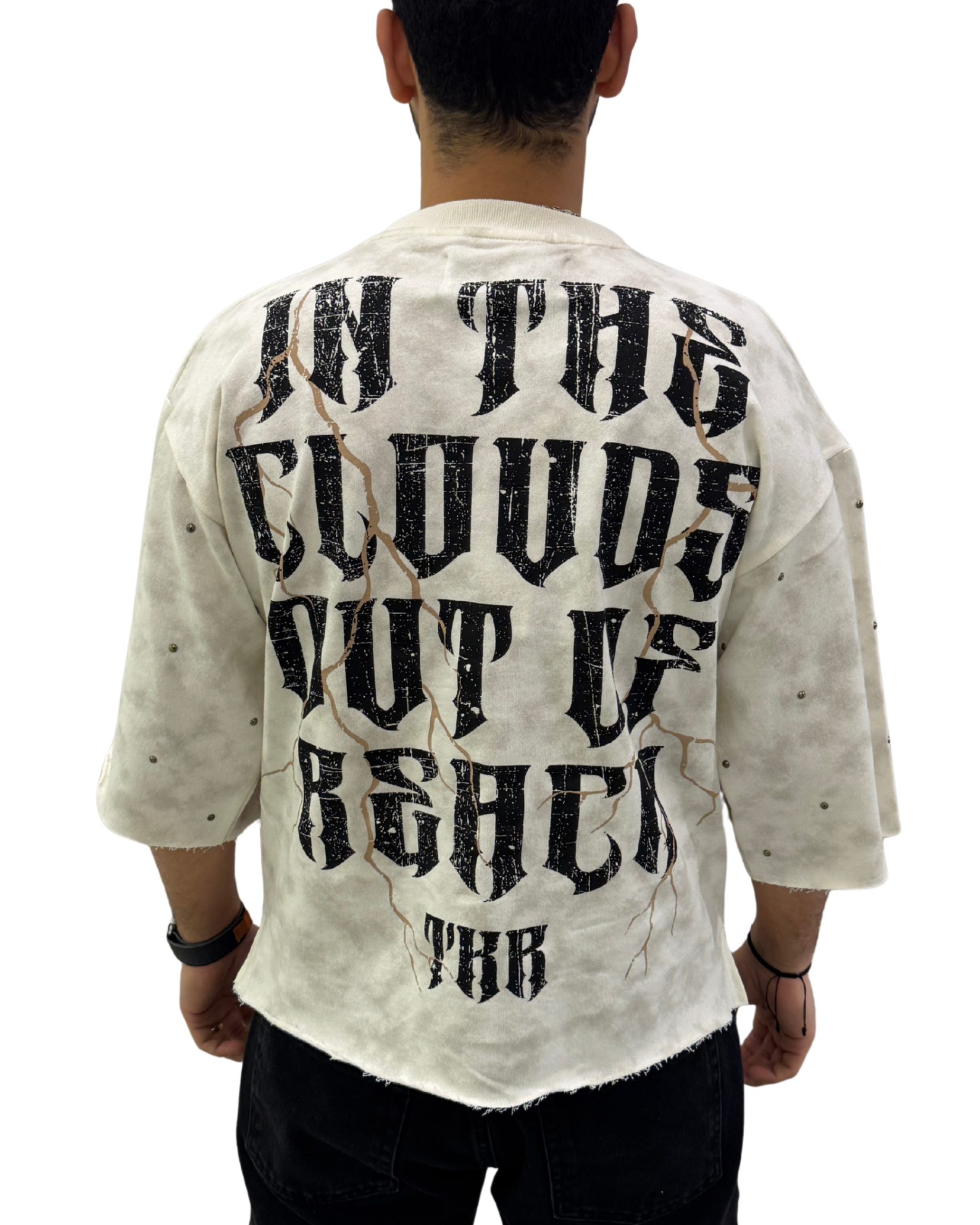 Mens Half Saint Face Hoodie