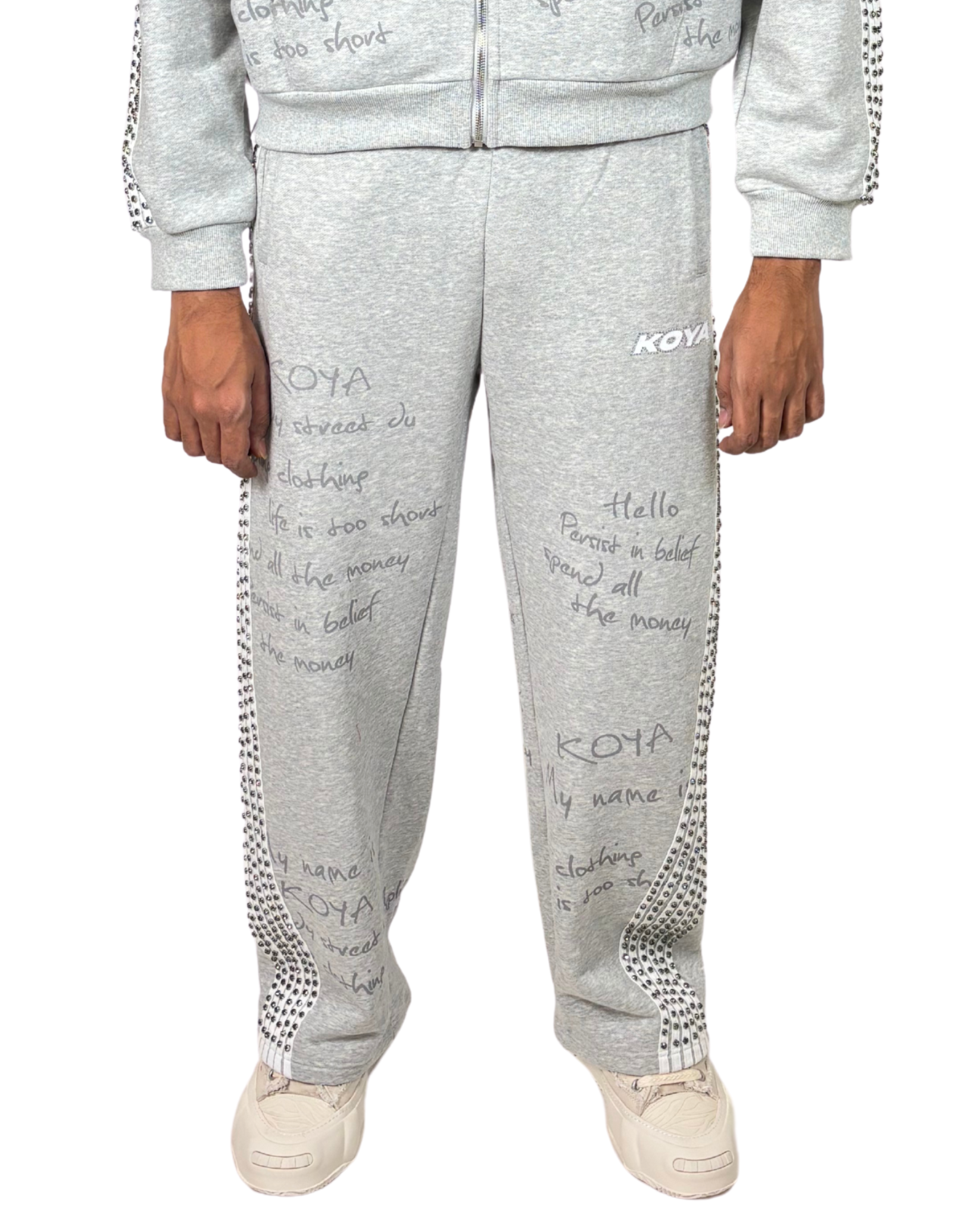 Rhinestone Sweatpants KSRS01