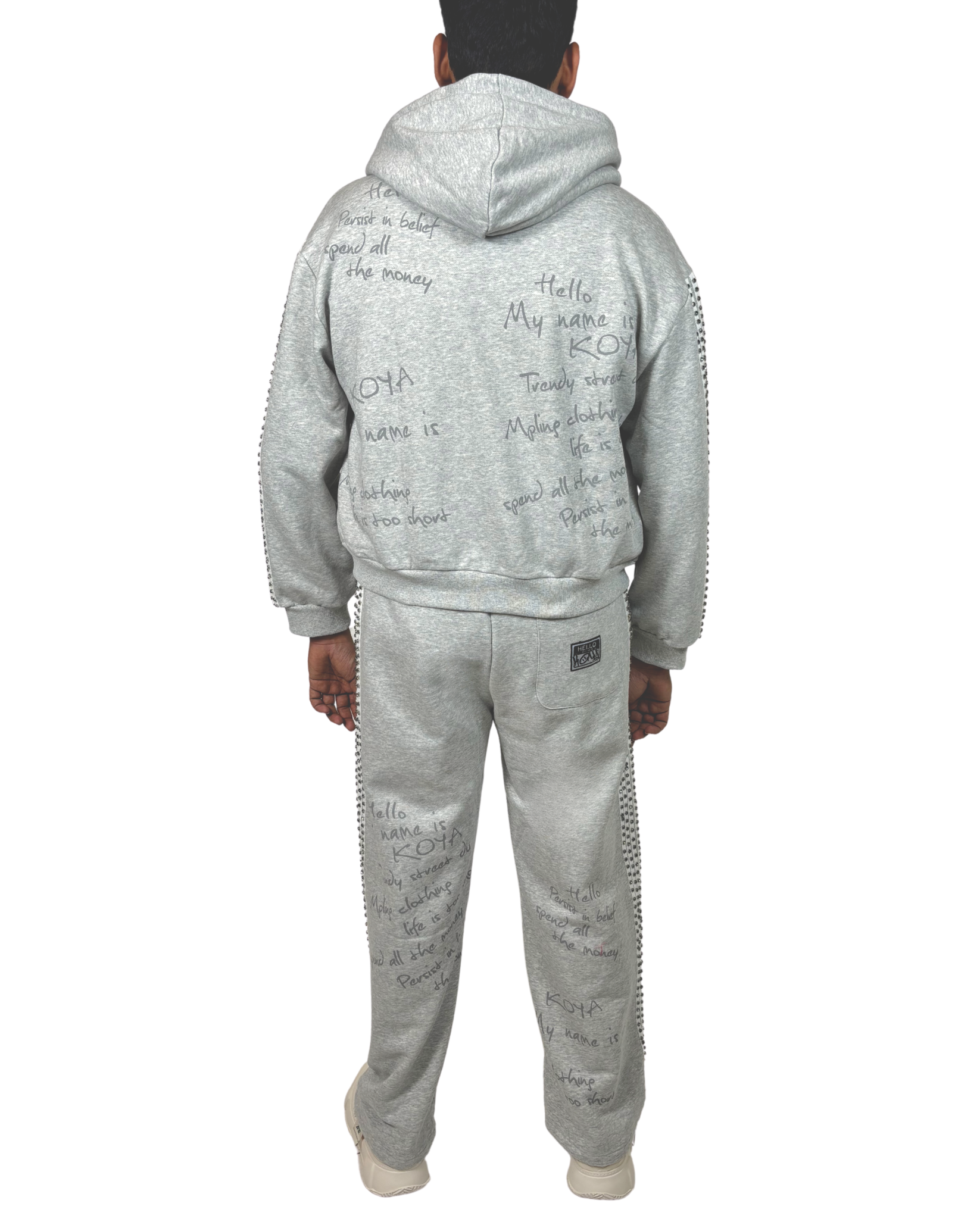 Mens Rhinestone Hoodie KSRS01
