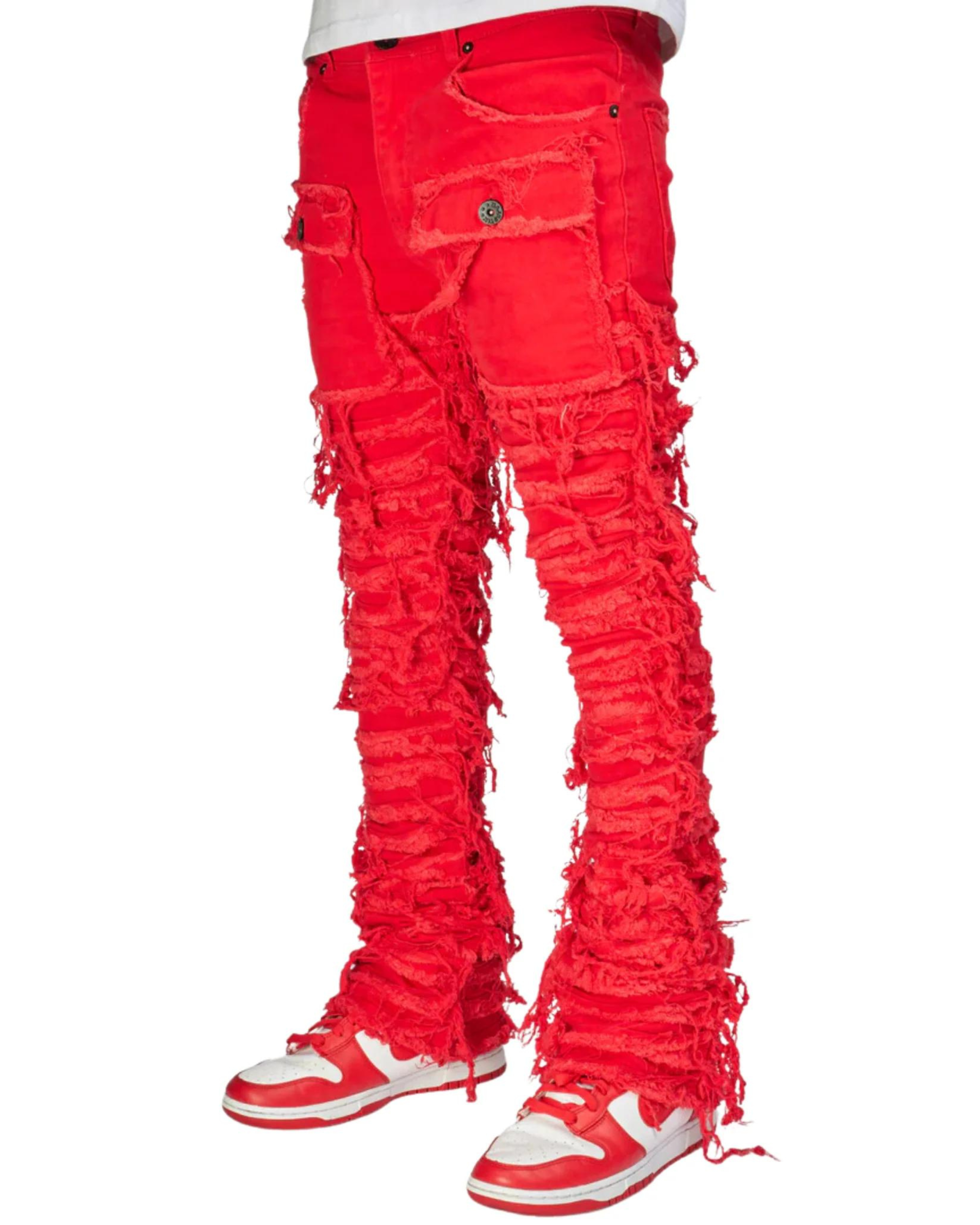 Nirvana Rip & Frayed Stacked Jeans