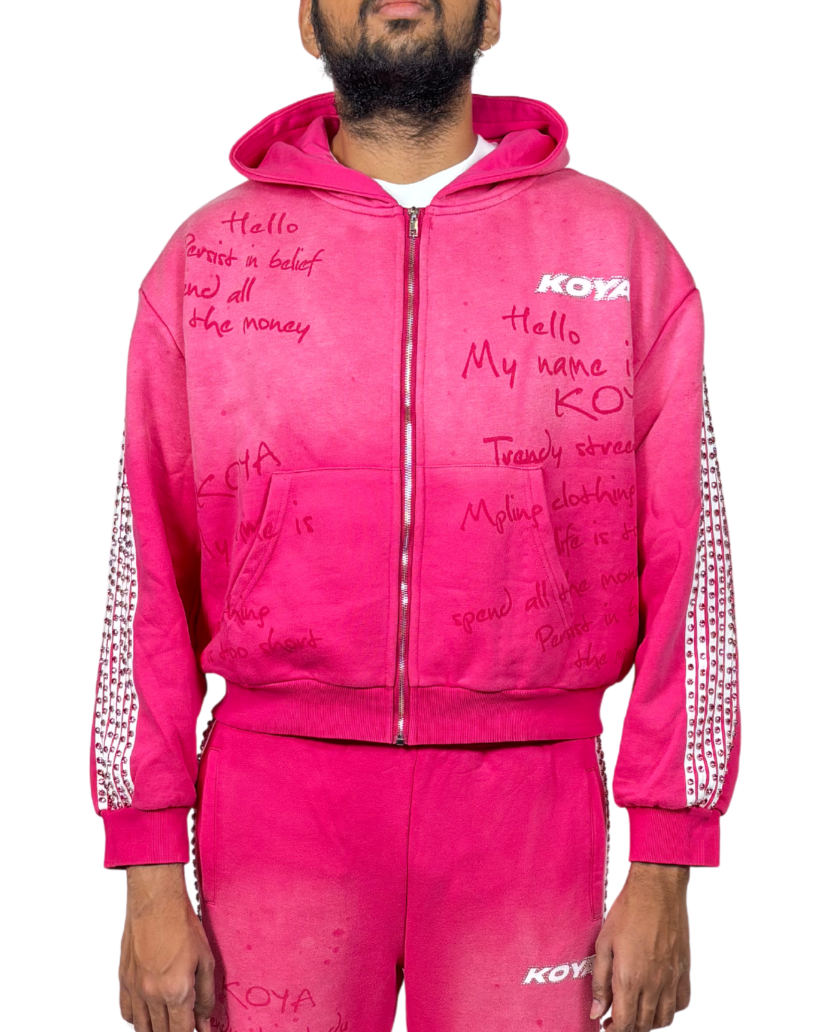 Rhinestone Hoodie KSRS01