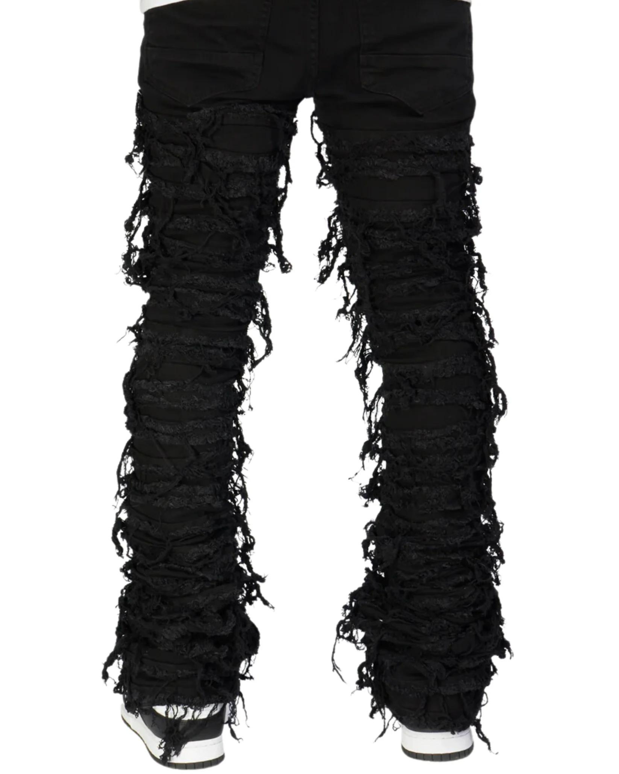 Nirvana Rip & Frayed Stacked Jeans