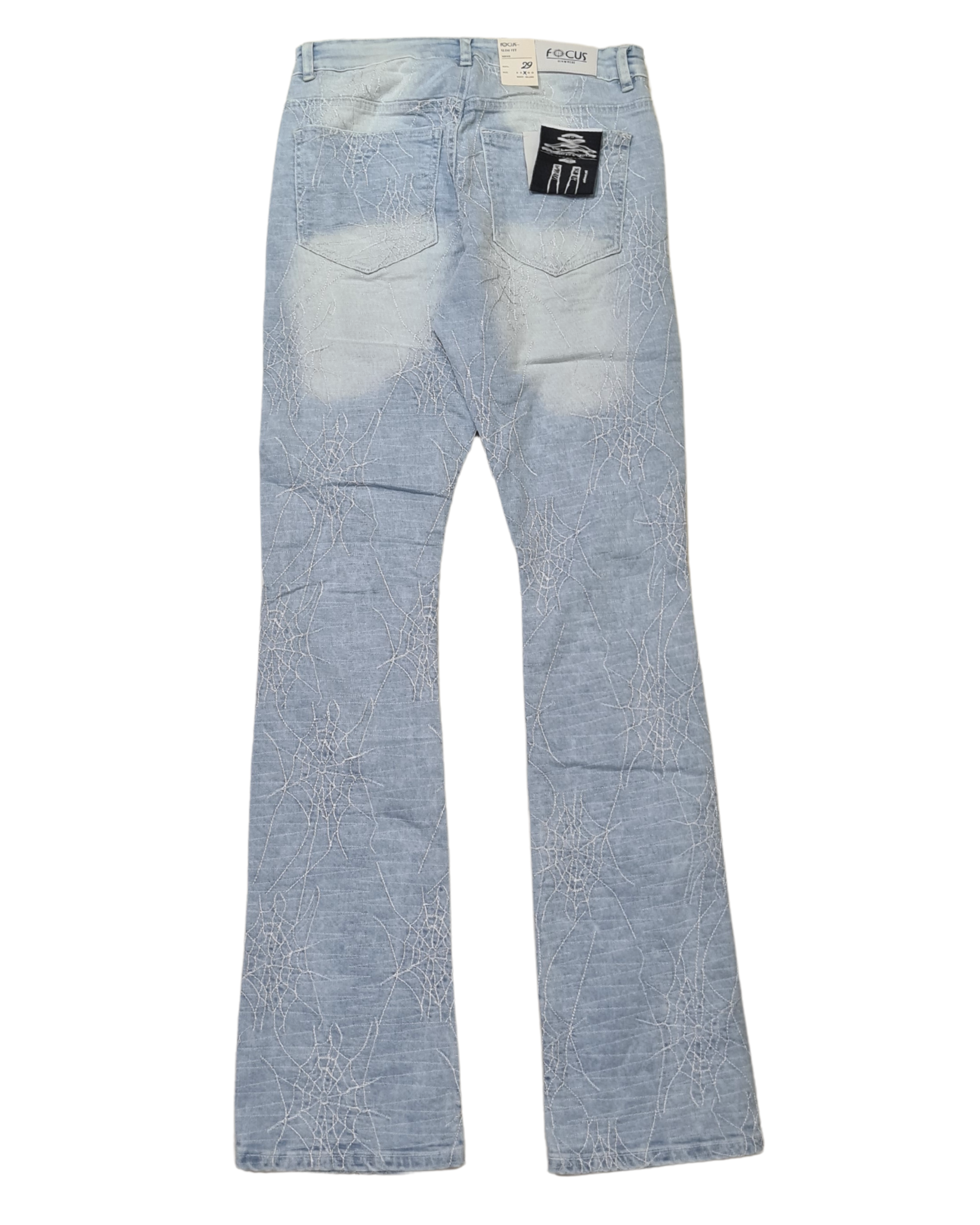 Spider Web Stacked Slim Fit Jean 3508