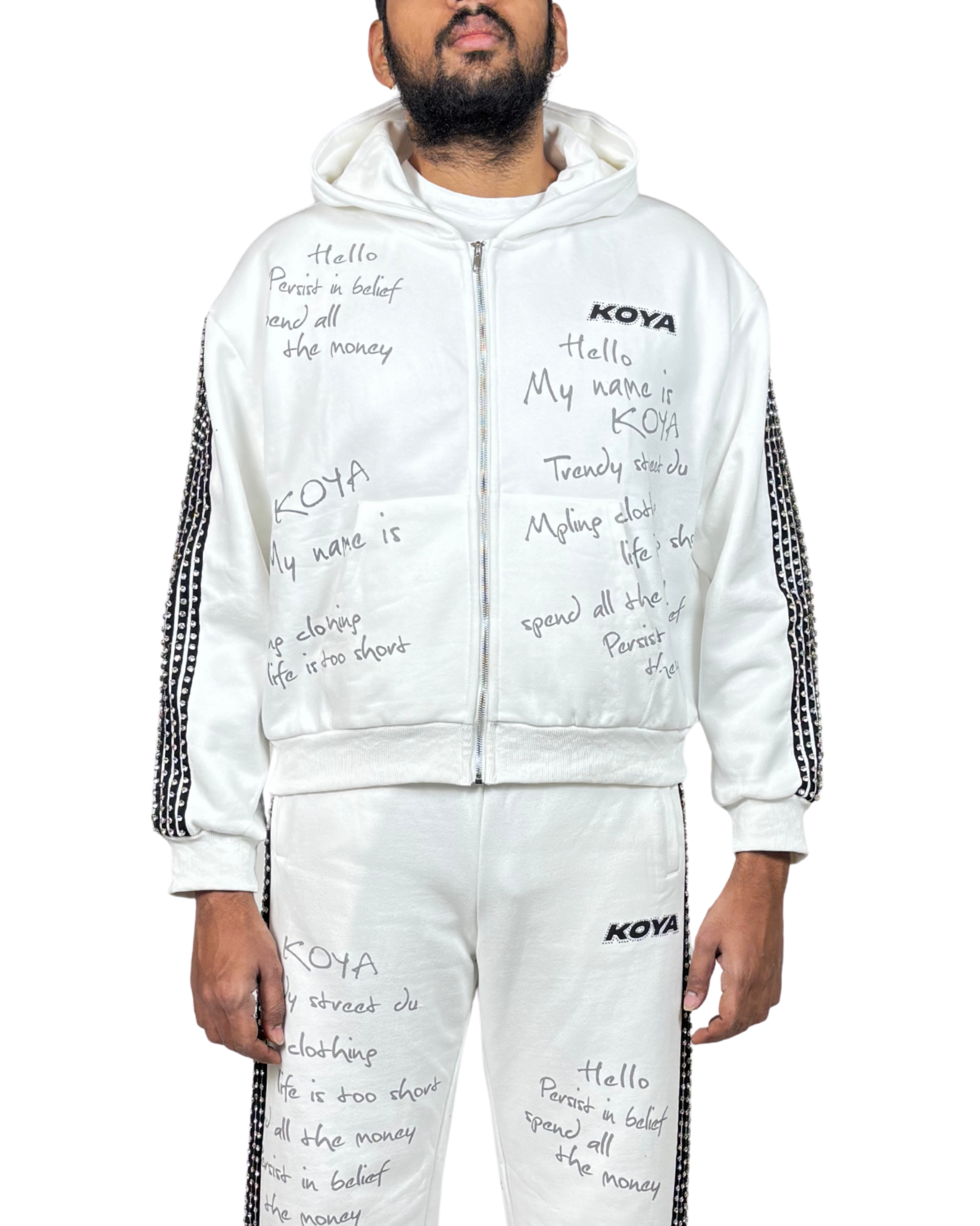 Rhinestone Hoodie KSRS01