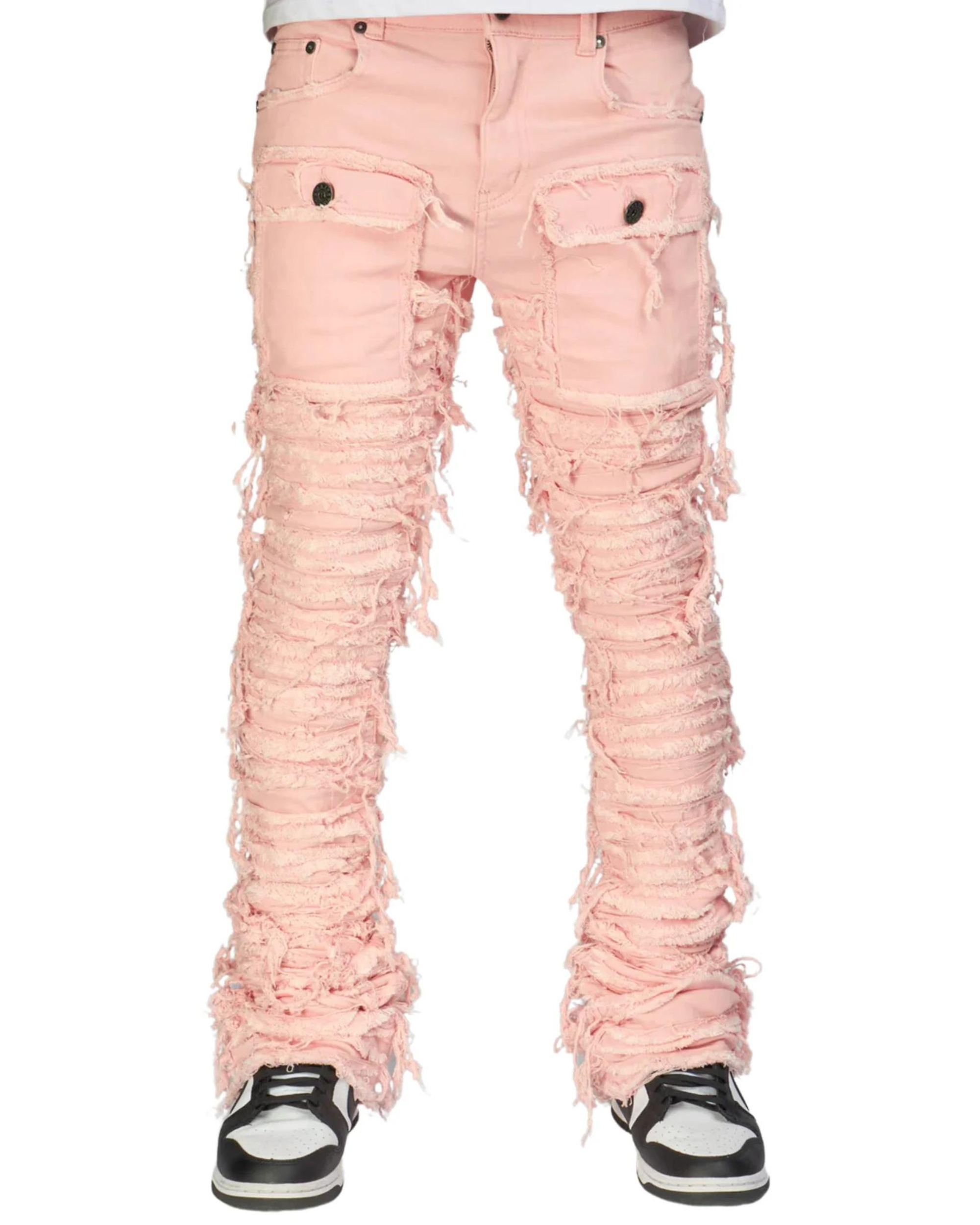 Nirvana Rip & Frayed Stacked Jeans