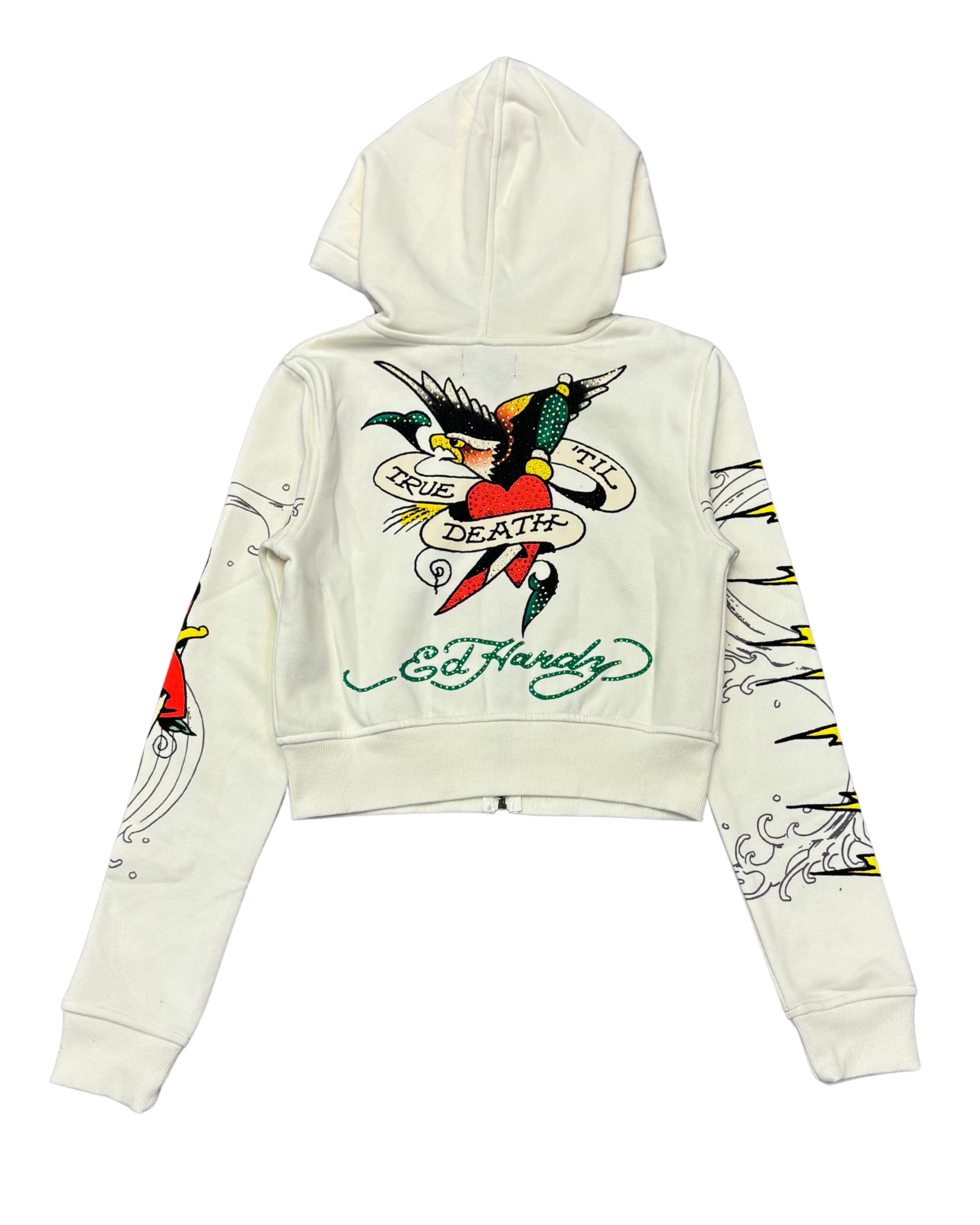 Womens Lightning Zip Up Hoodie