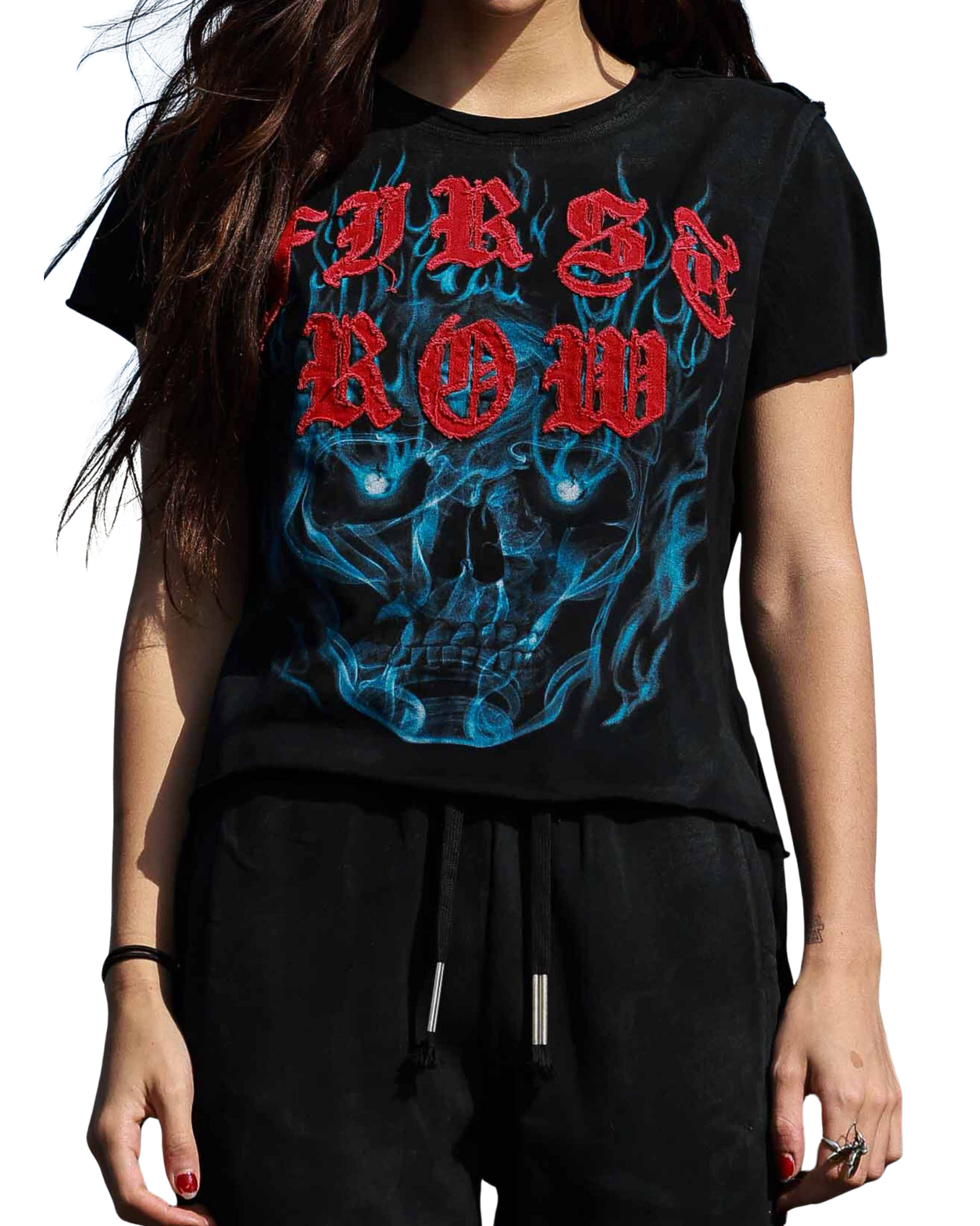 Wake Up And Be Fierce Flame Appliqué Tee