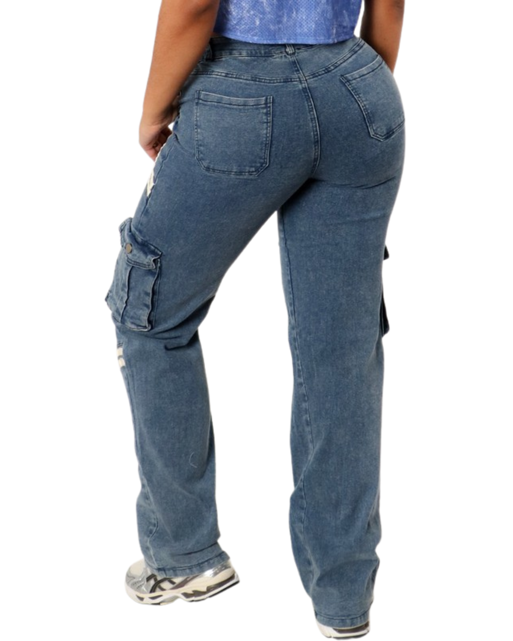 Stripes Setback Denim Jean