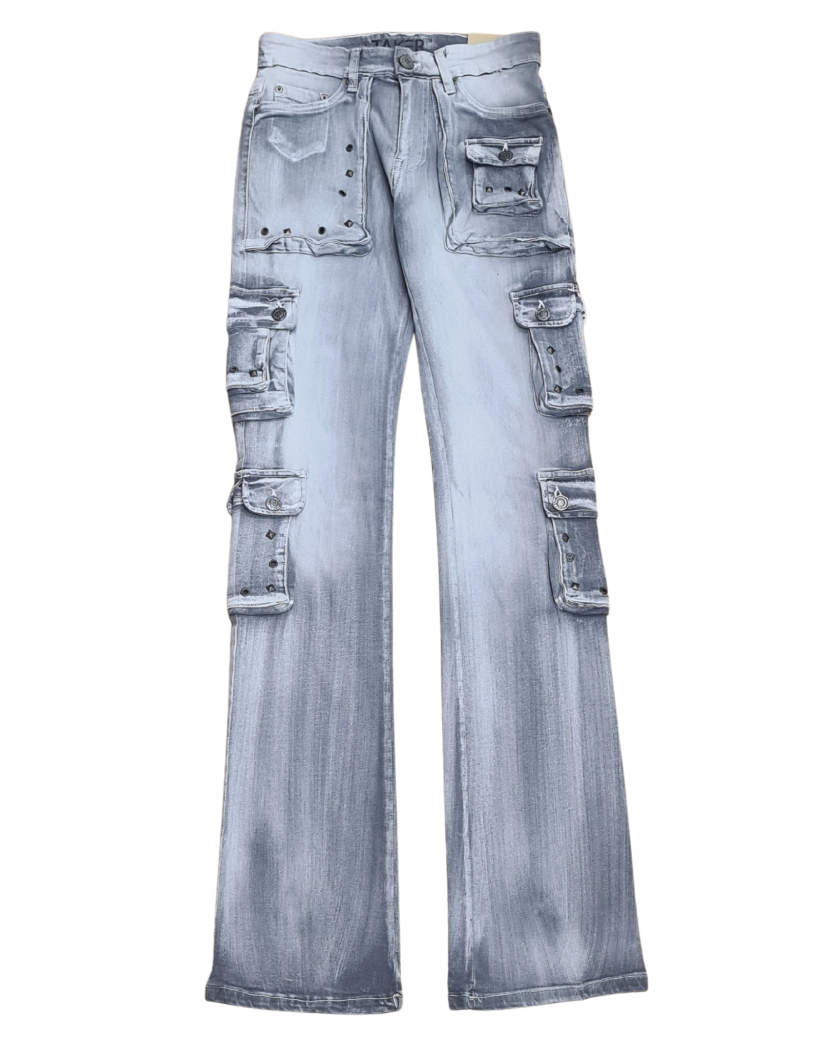 Stacked Flare Fit Jeans T4114