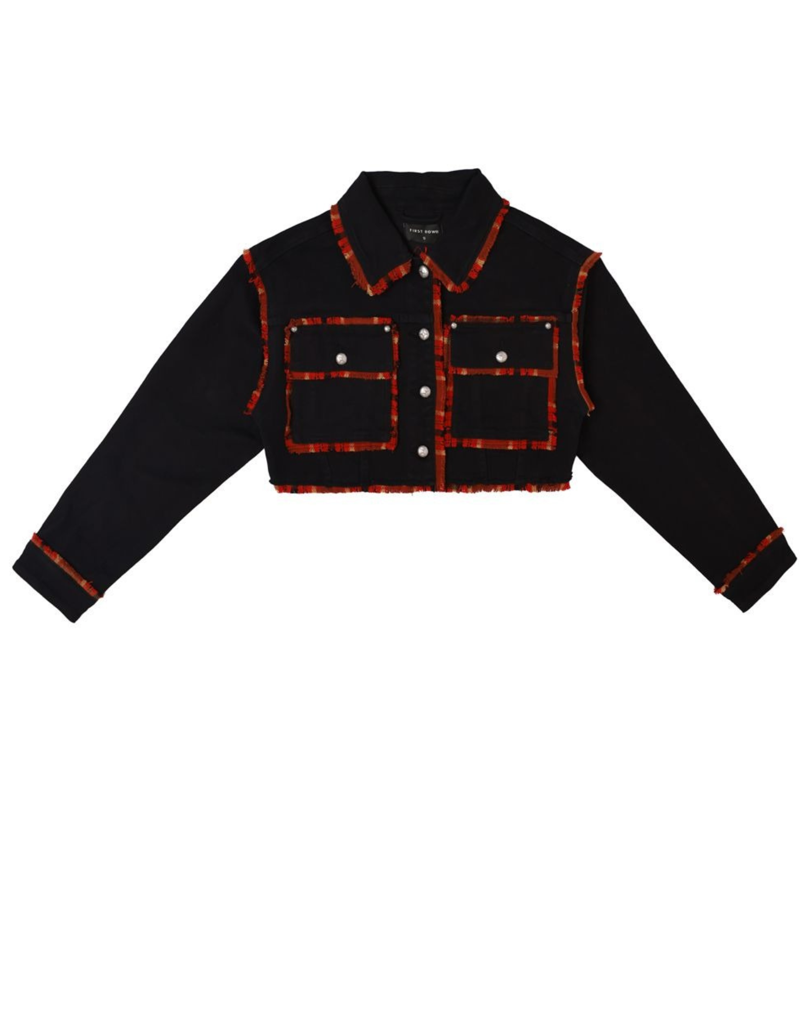 Edge Point Crop Denim Jacket