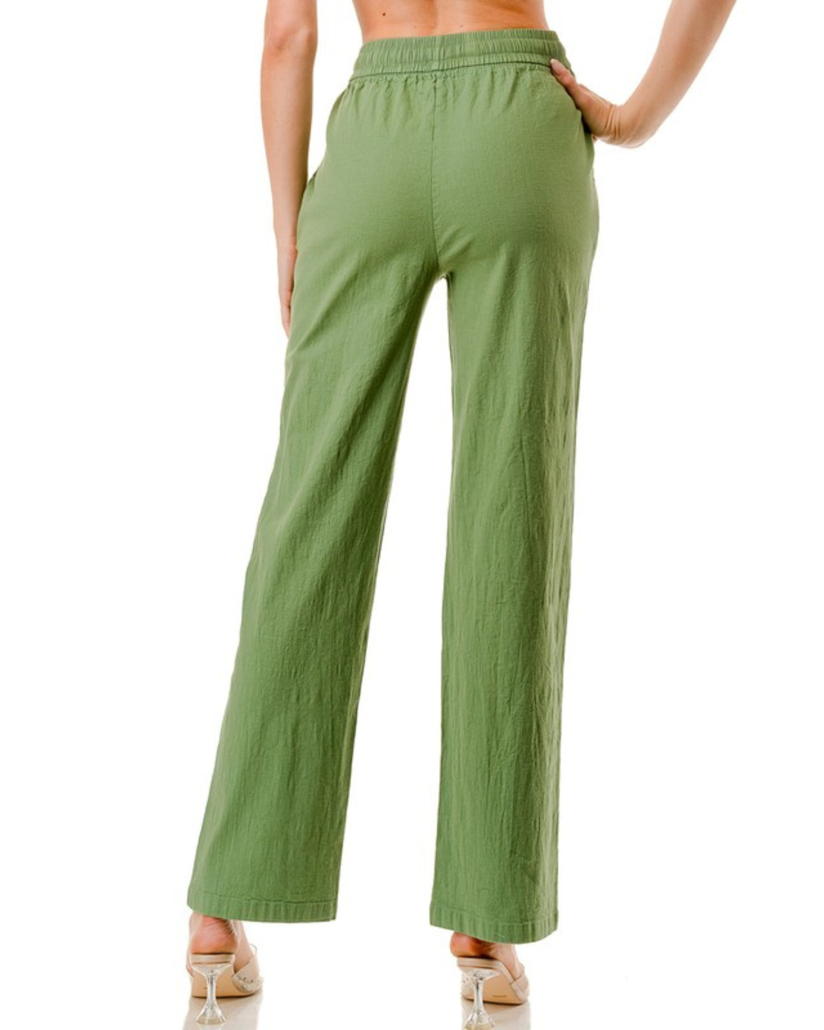 Linen Drawstring Loose Sweatpant