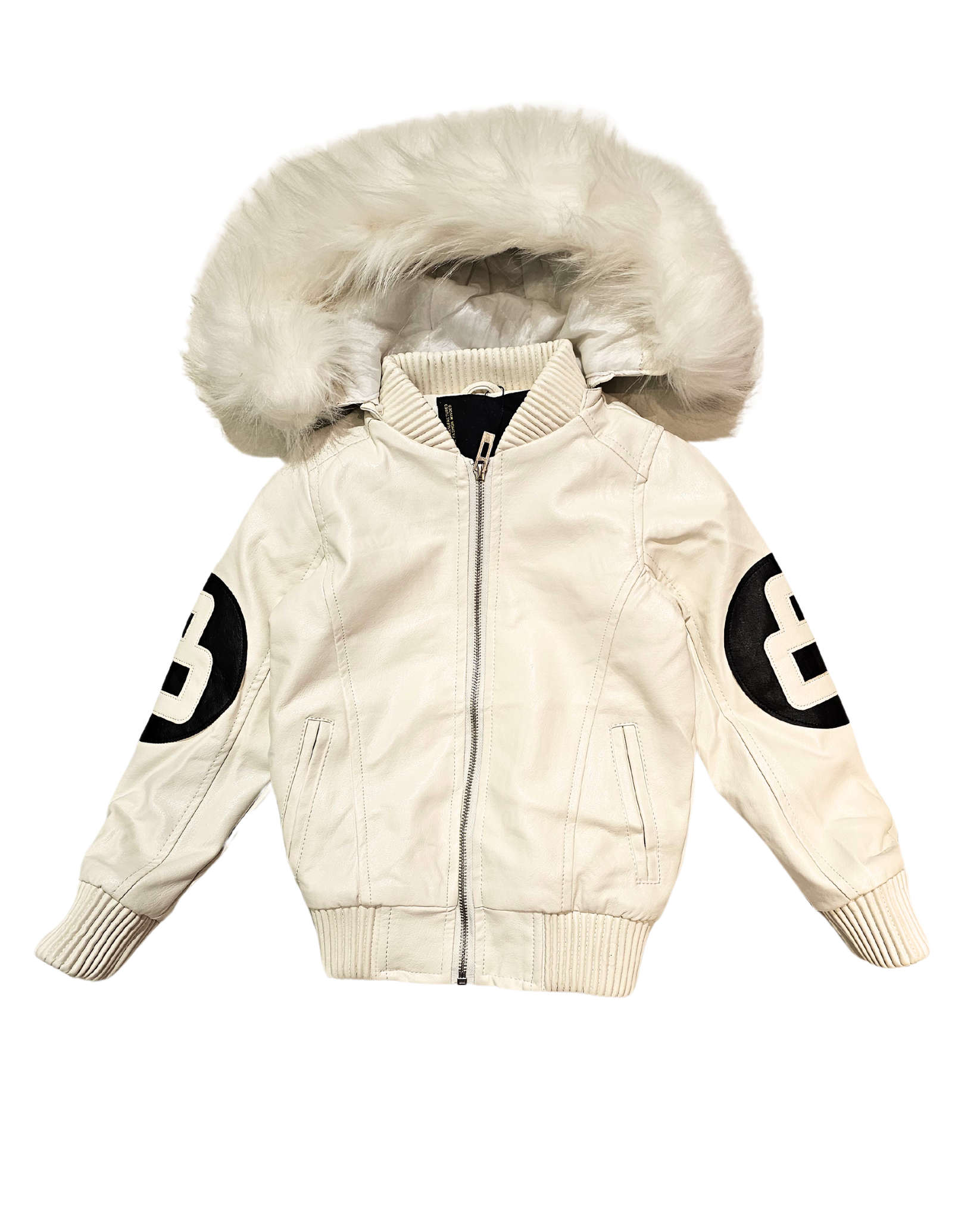 Kids PU Bomber Jacket