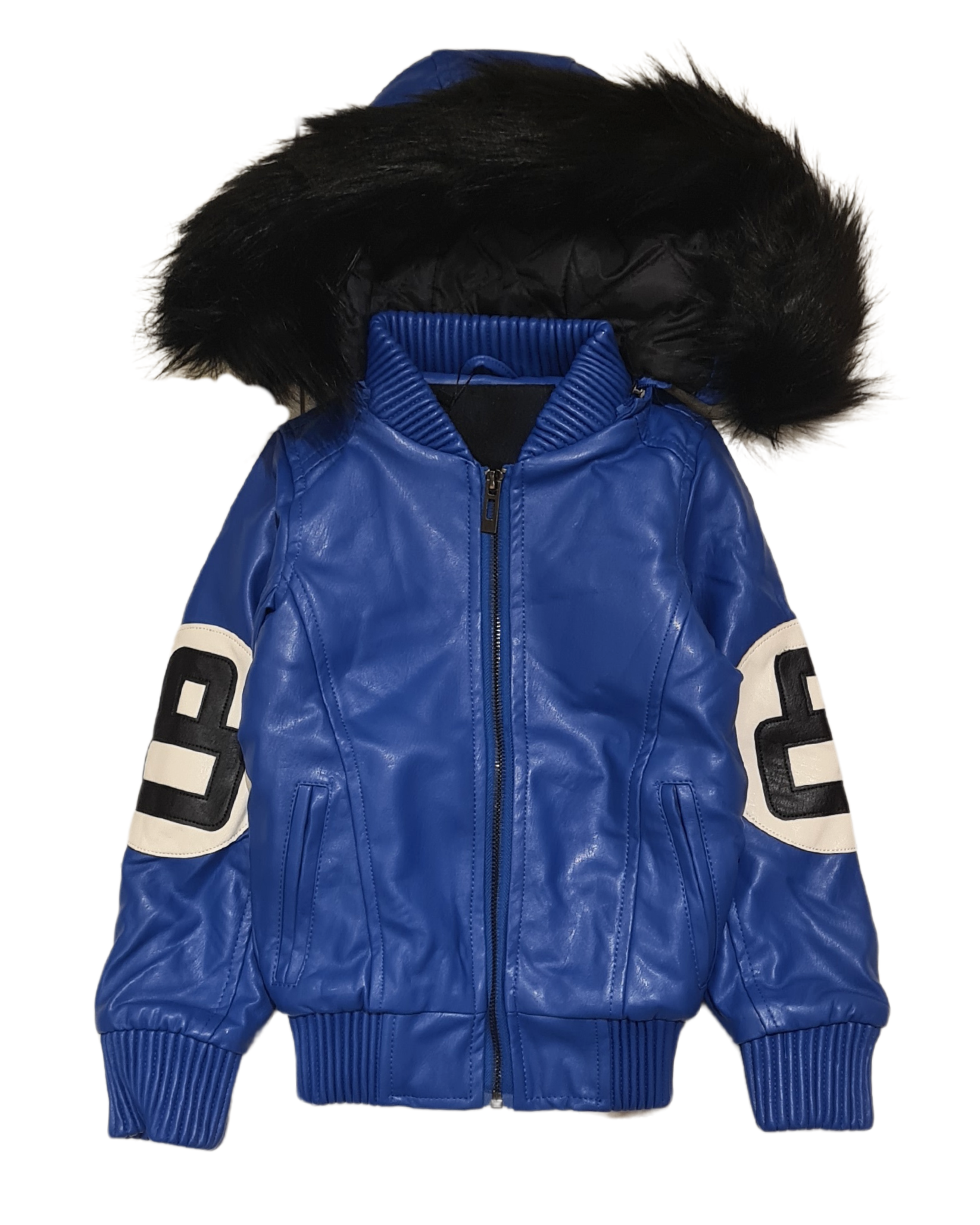 Kids PU Bomber Jacket