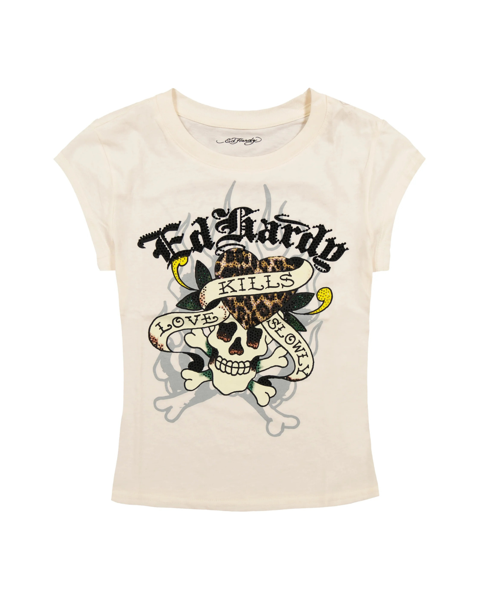 Womens Skull Rhinestone Shirt
