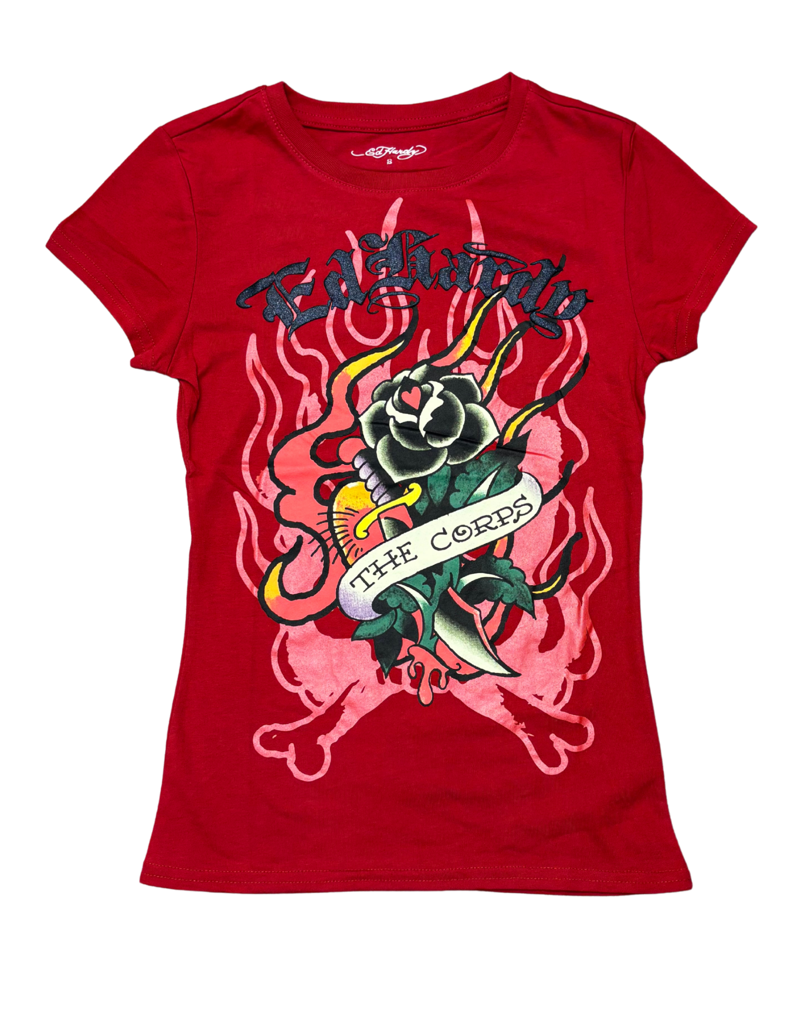 Womens Flame Rose Shirt