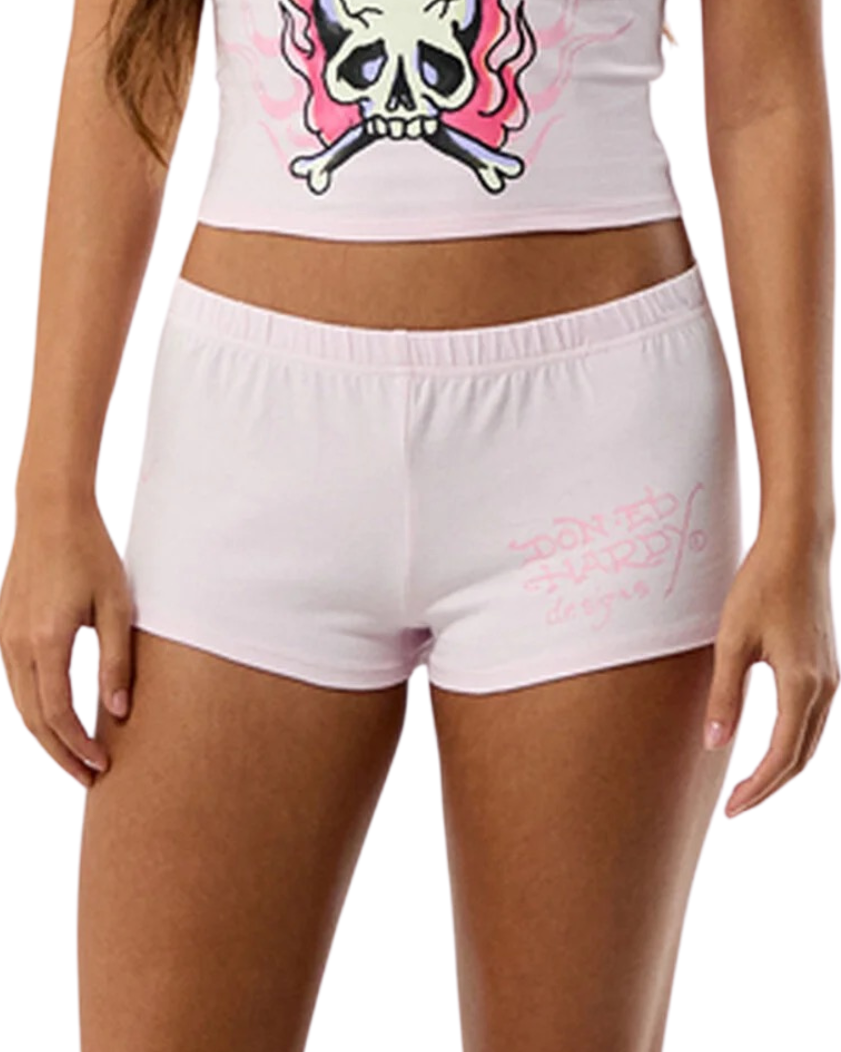 Womens Pink Flame Short