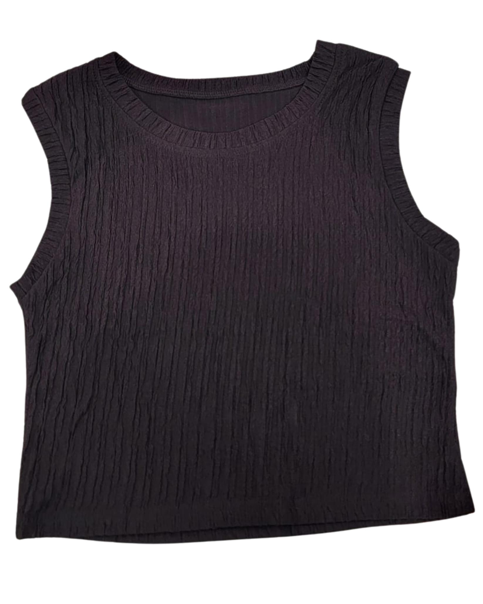 Flared Sleeveless Top and Skirt Set