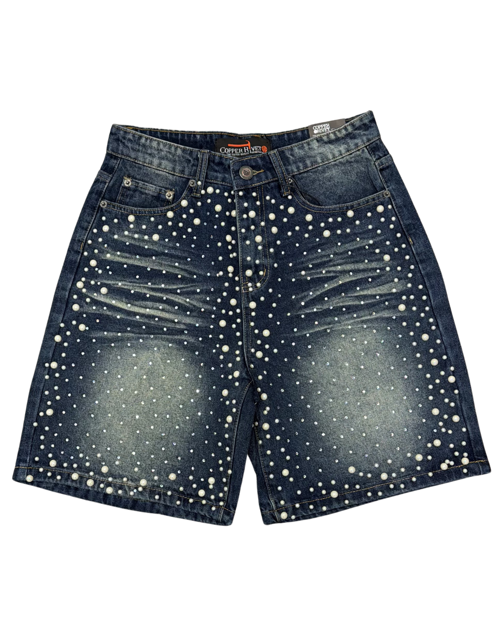 Mens Pearl Denim Shorts 613012
