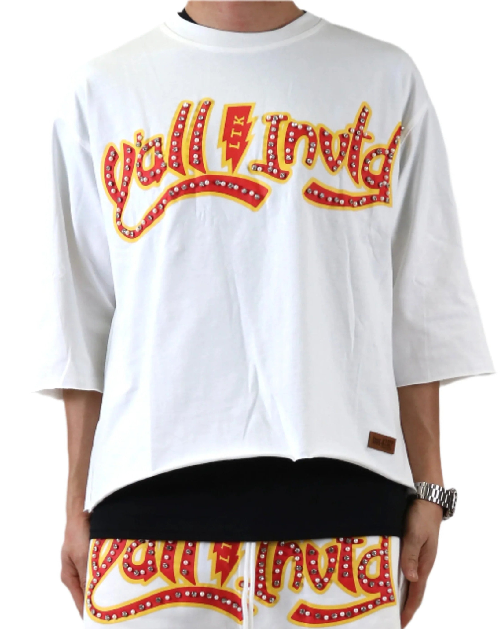 Y'all Invtd Cropped Shirt