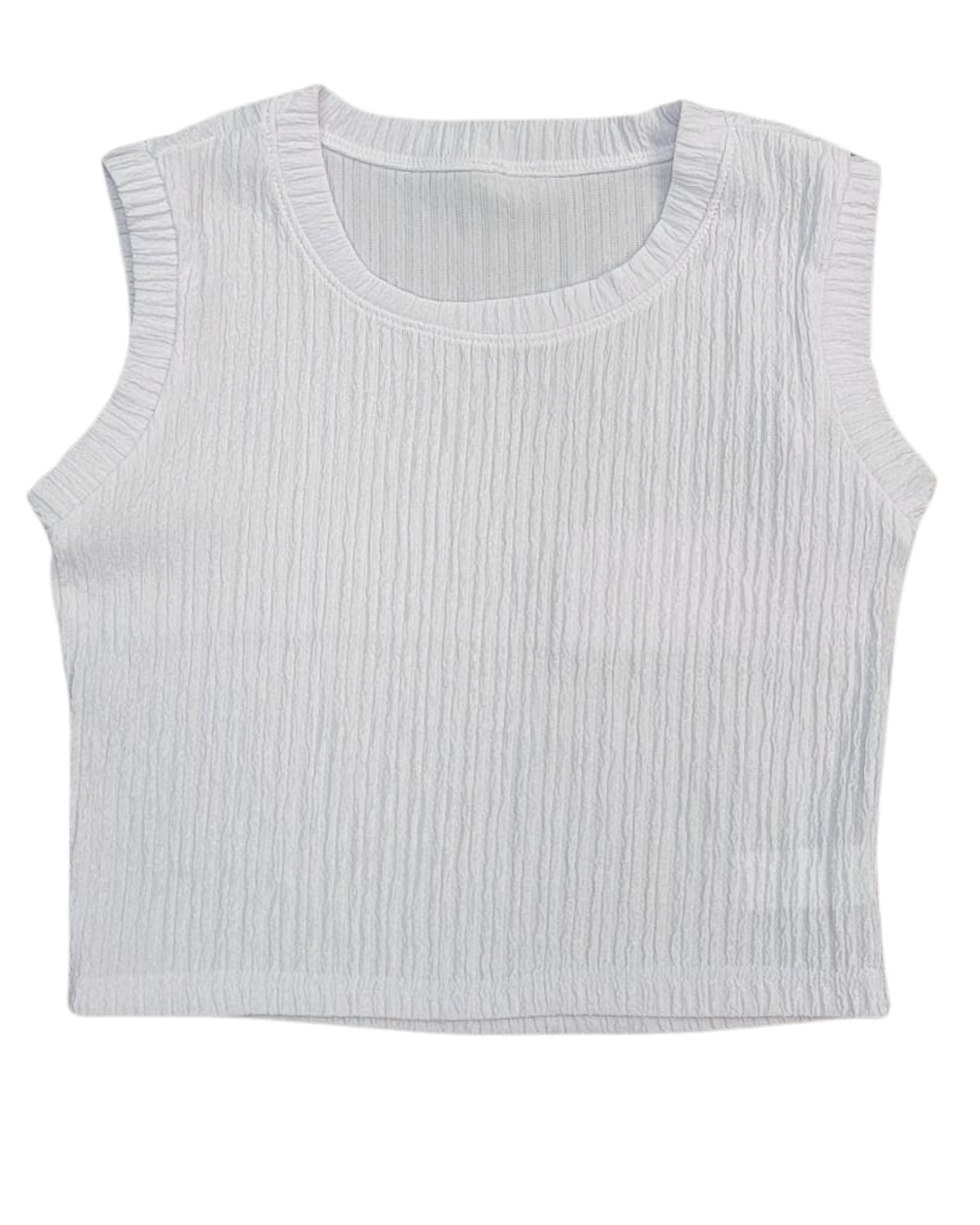 Flared Sleeveless Top and Skirt Set