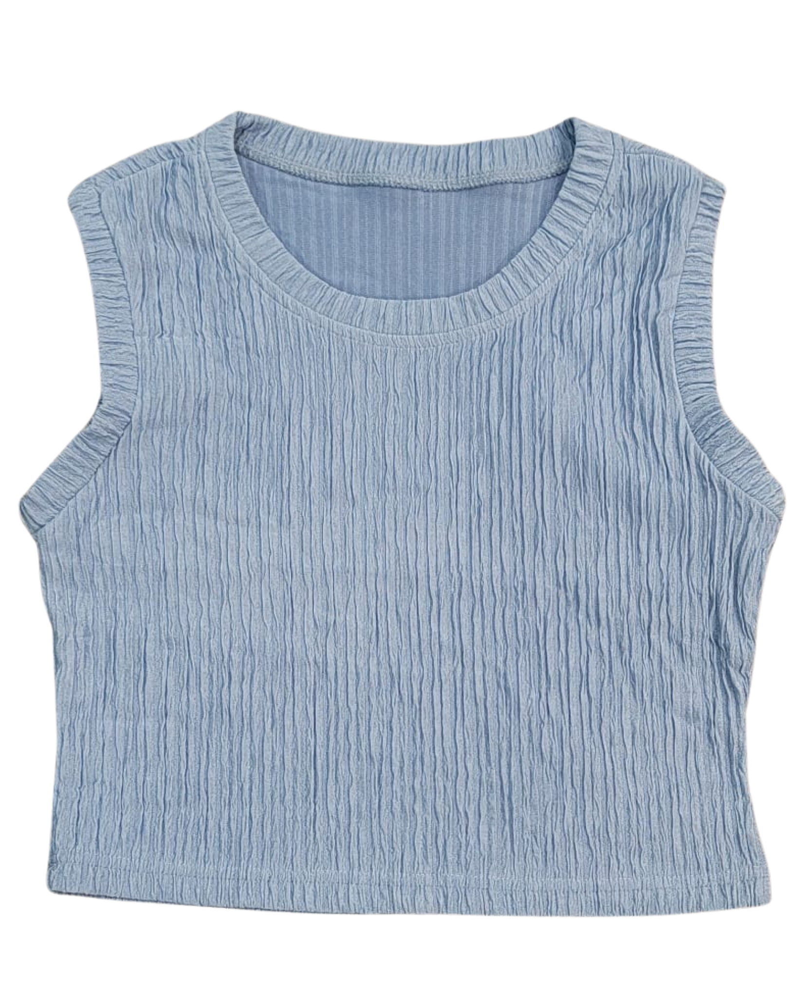 Flared Sleeveless Top and Skirt Set