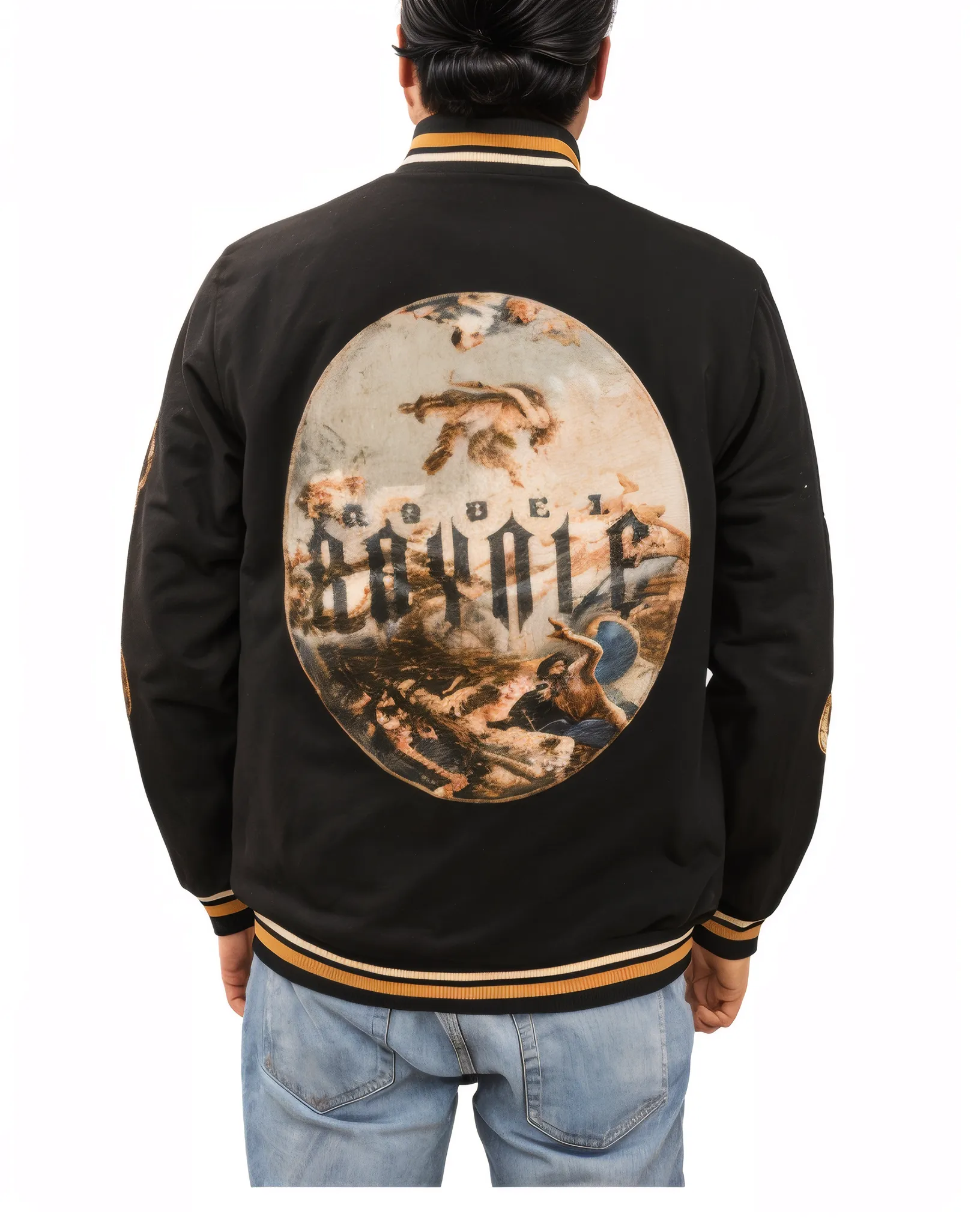 Tapestry Patch Varsity Jacket