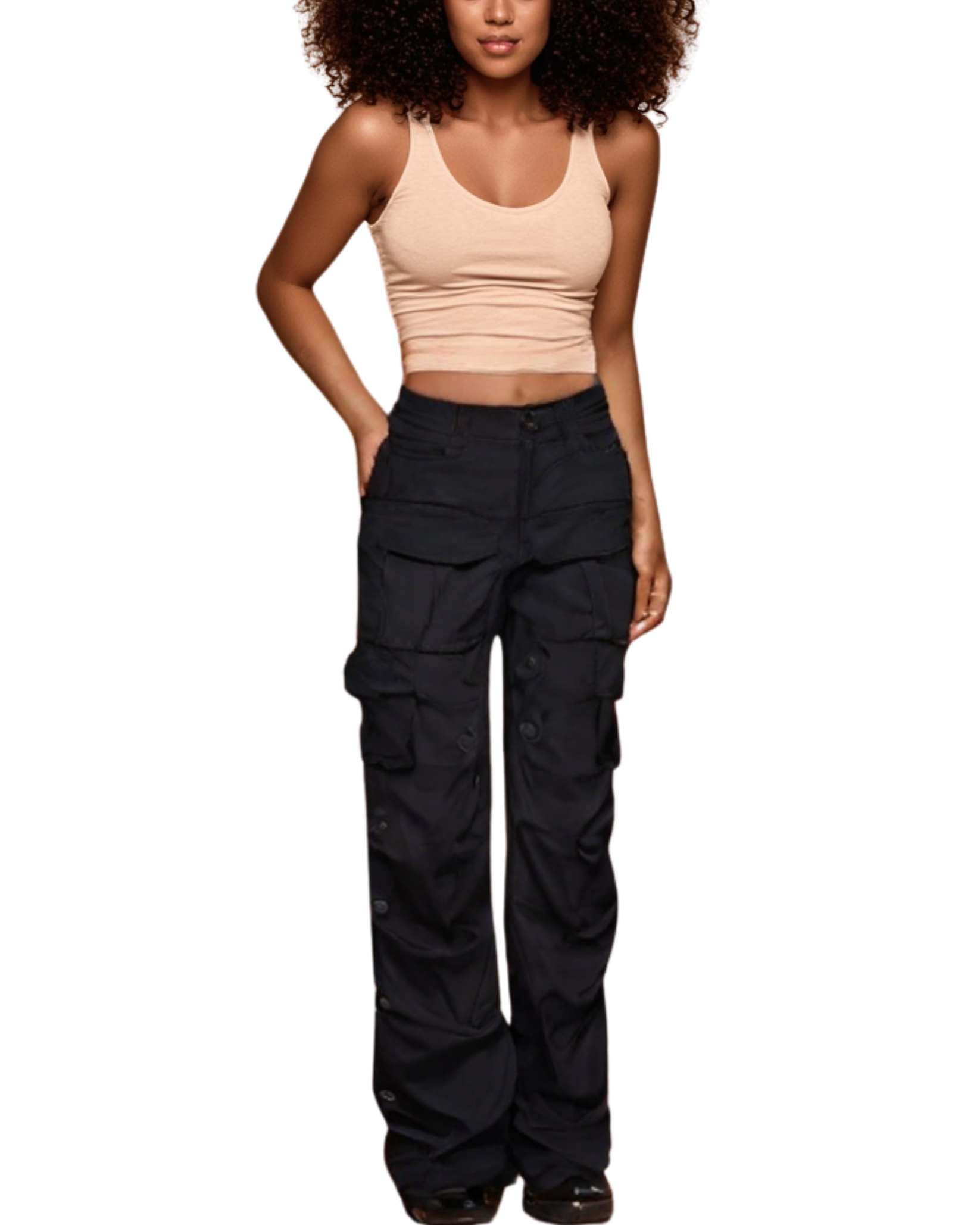 High Rise Cargo Jean AP25226