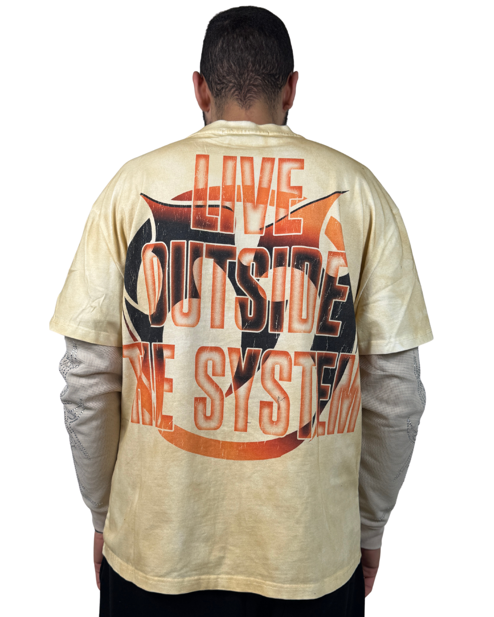 Live Out Side The System Full Sleeve  Shirt