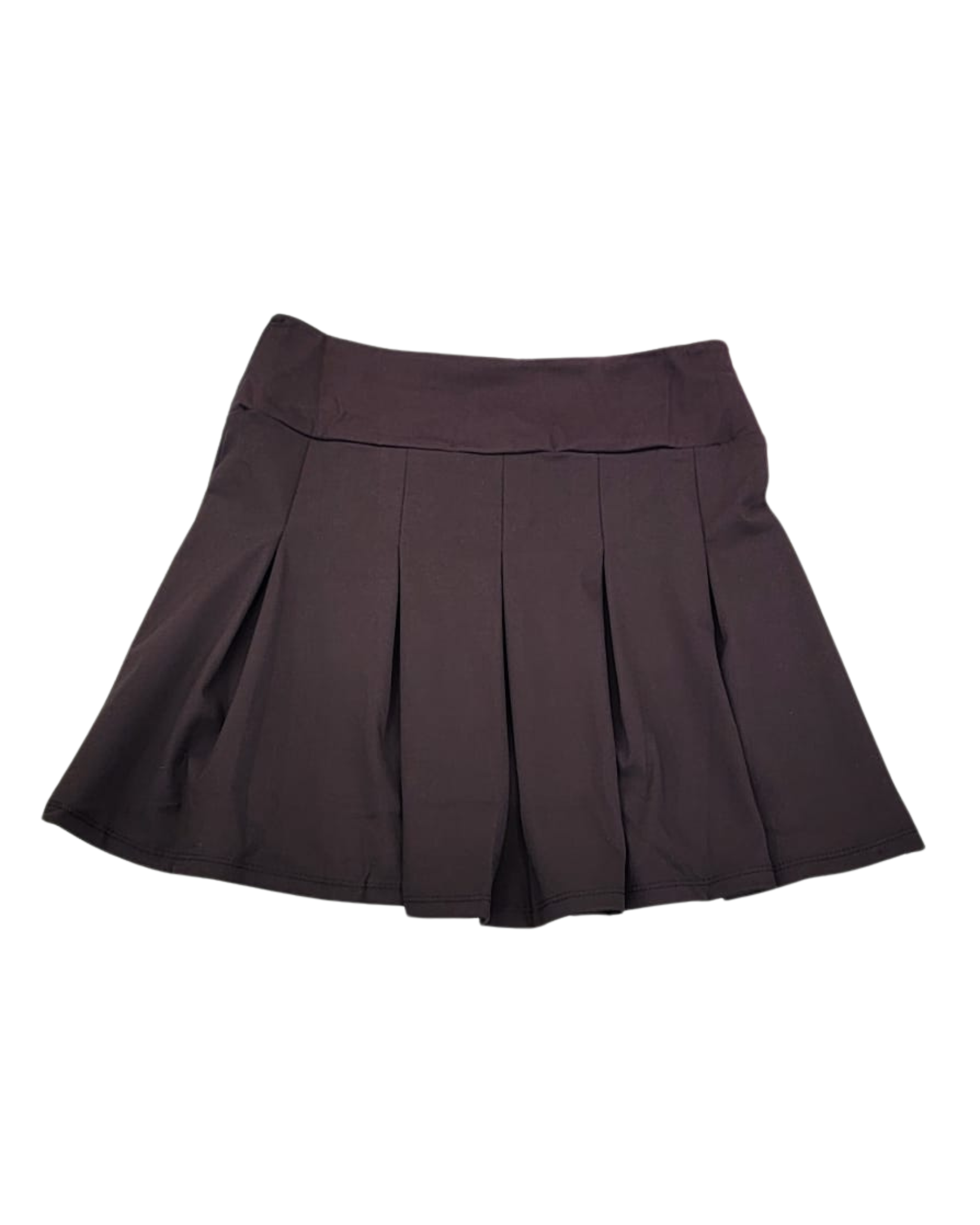 Zipped Crop-Top & Pleated Mini Skirt Set