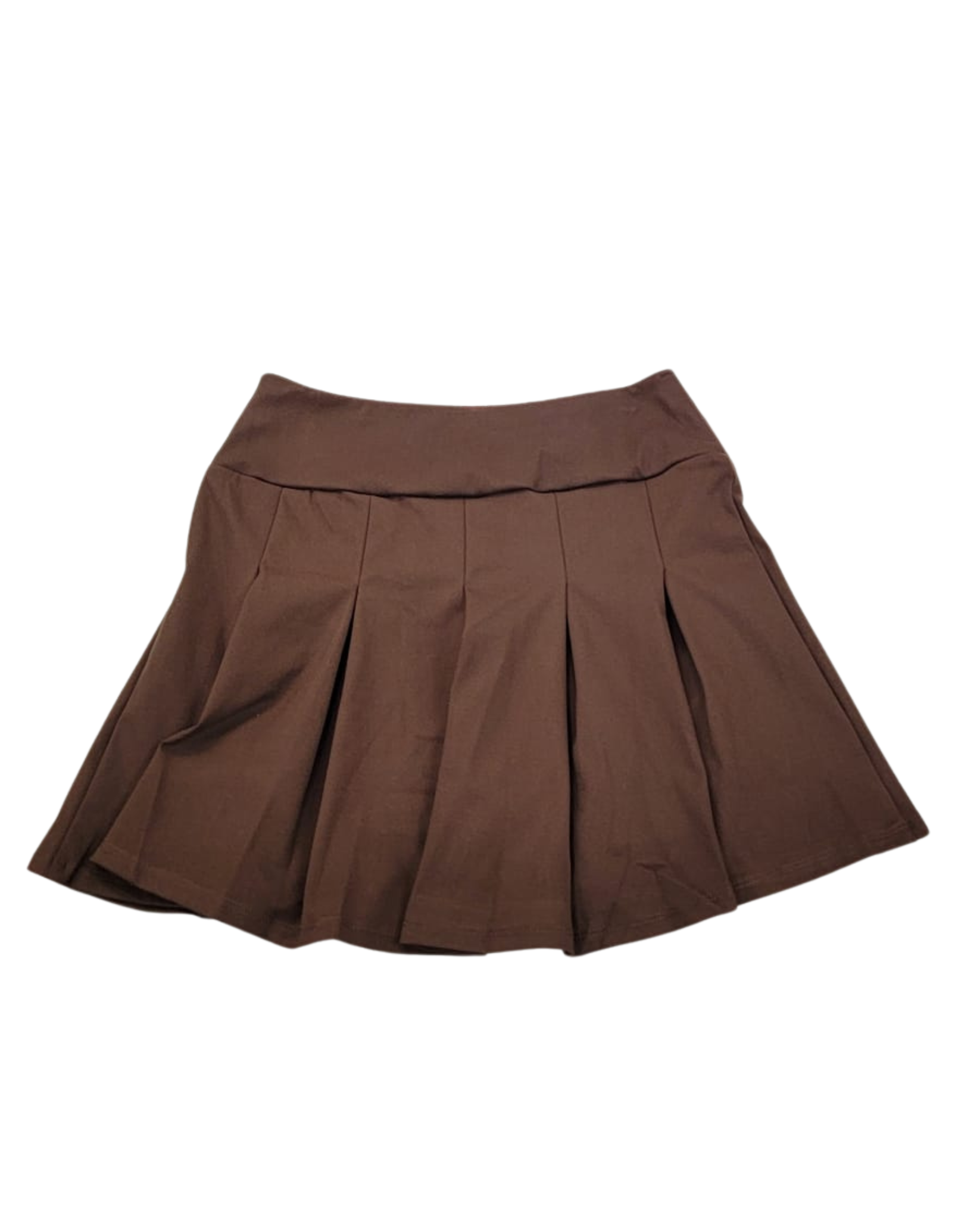 Zipped Crop-Top & Pleated Mini Skirt Set