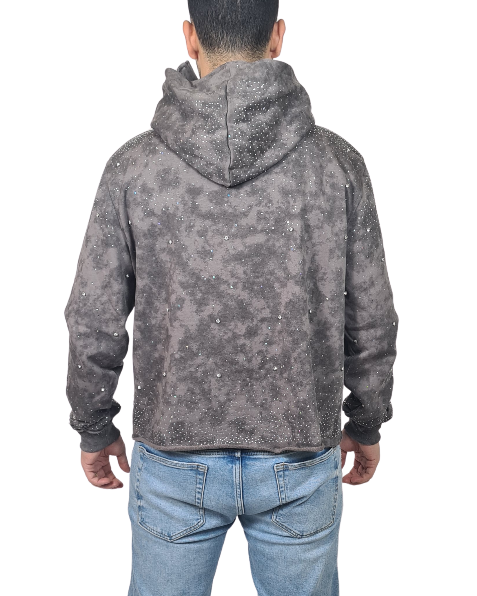 Rhinestone Hoodie 1427