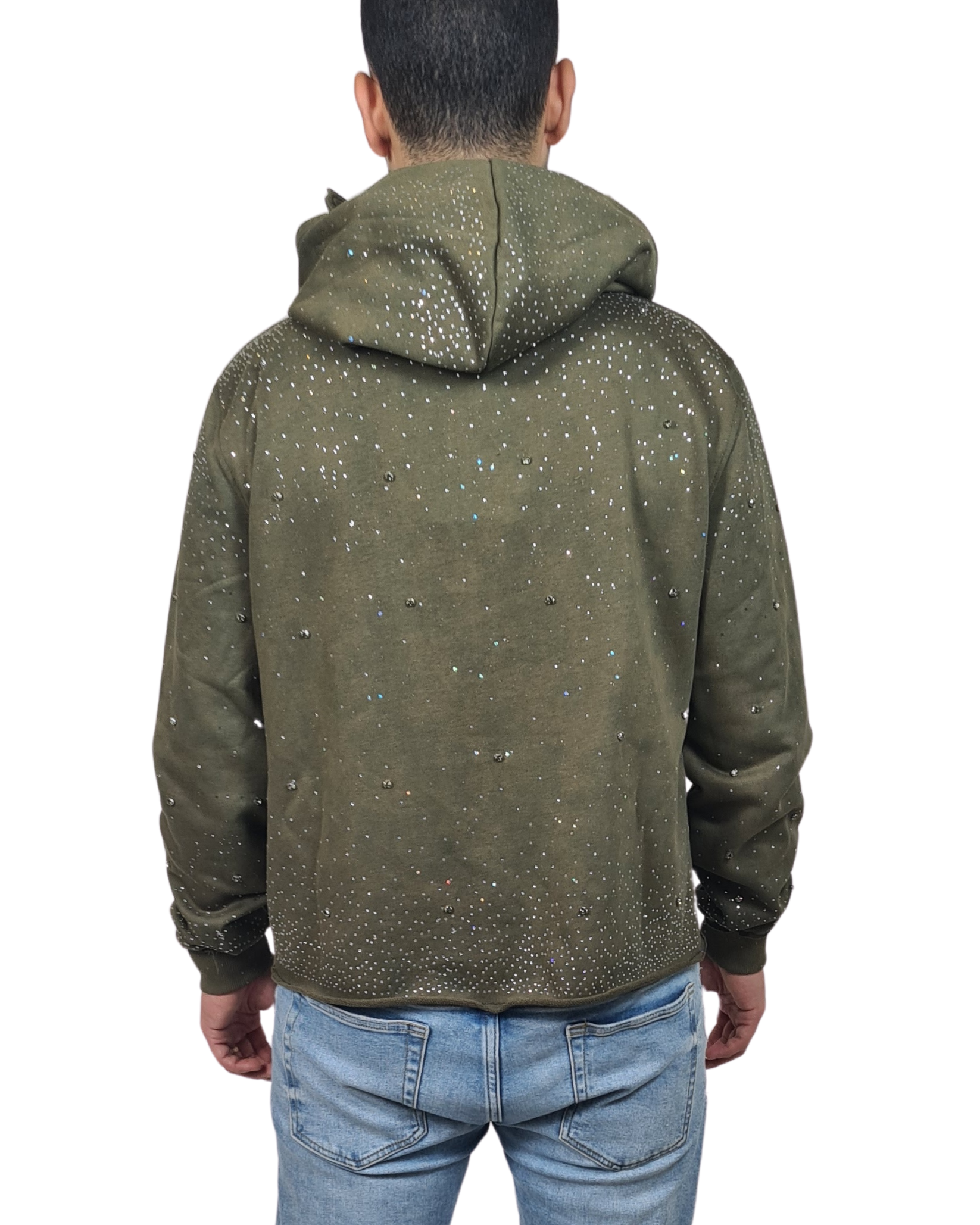 Rhinestone Hoodie 1427