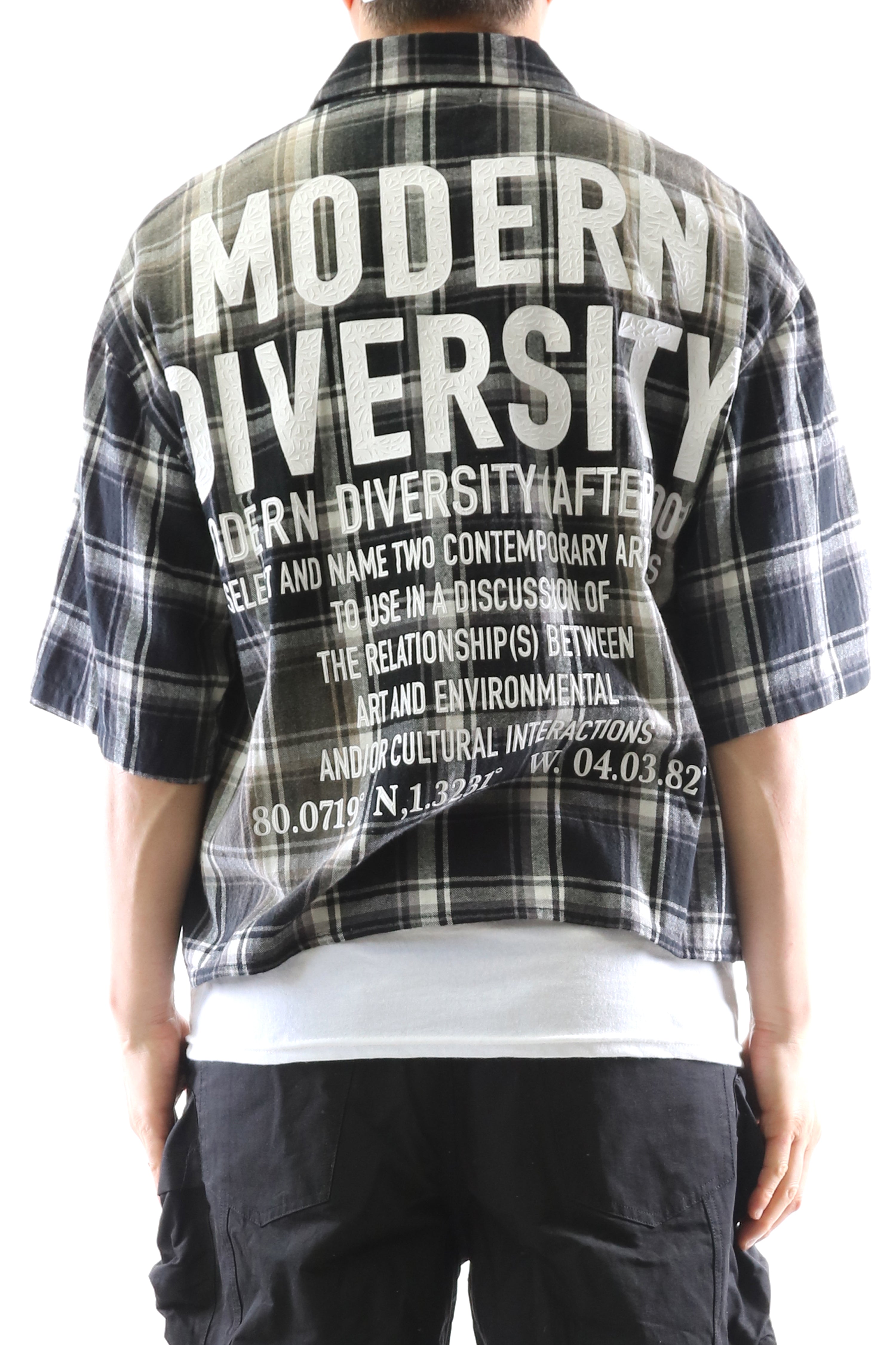 New Role Washed Flannel Crop Top Button Down Shirt