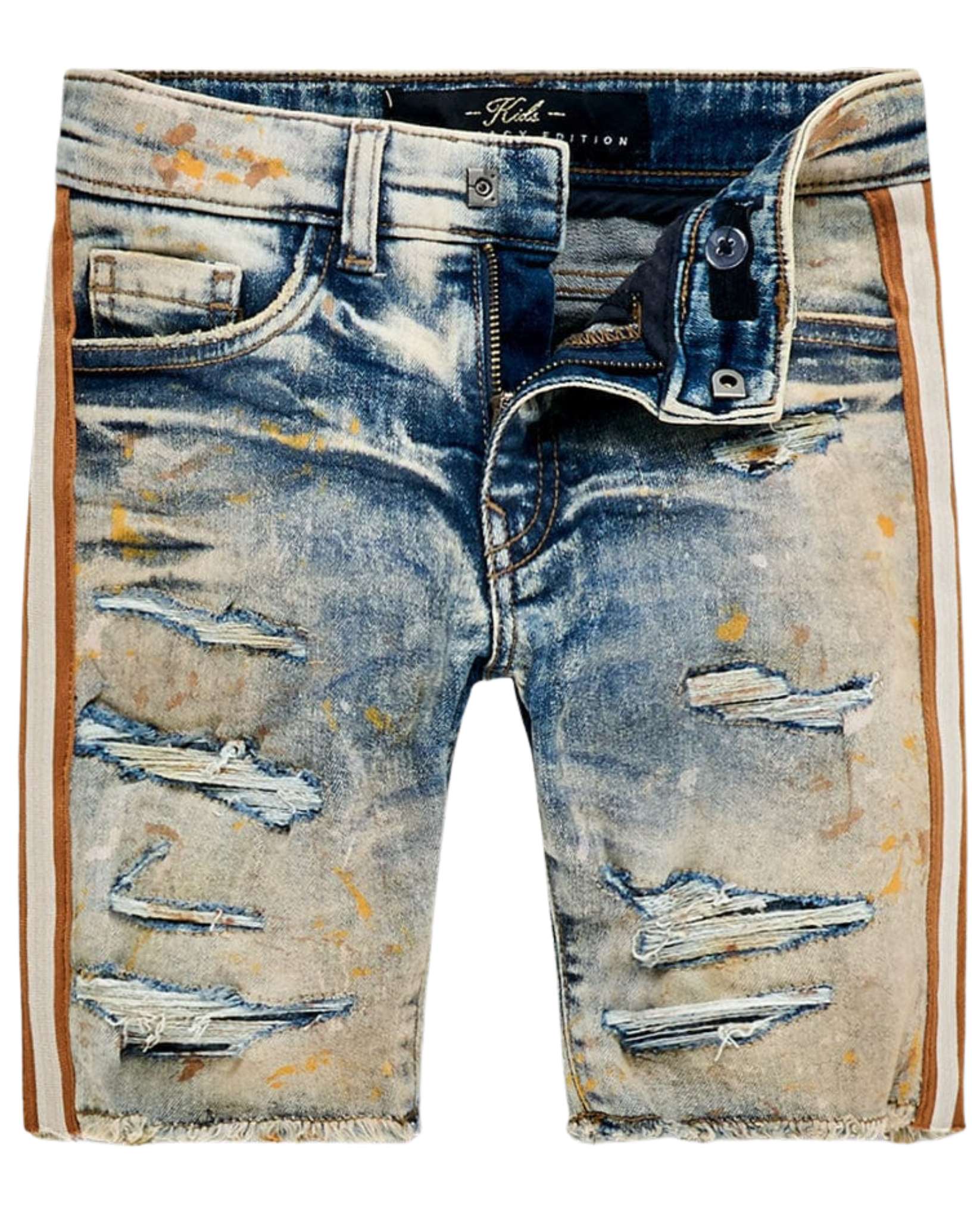 Kids Odyssey Striped Denim Shorts J3175