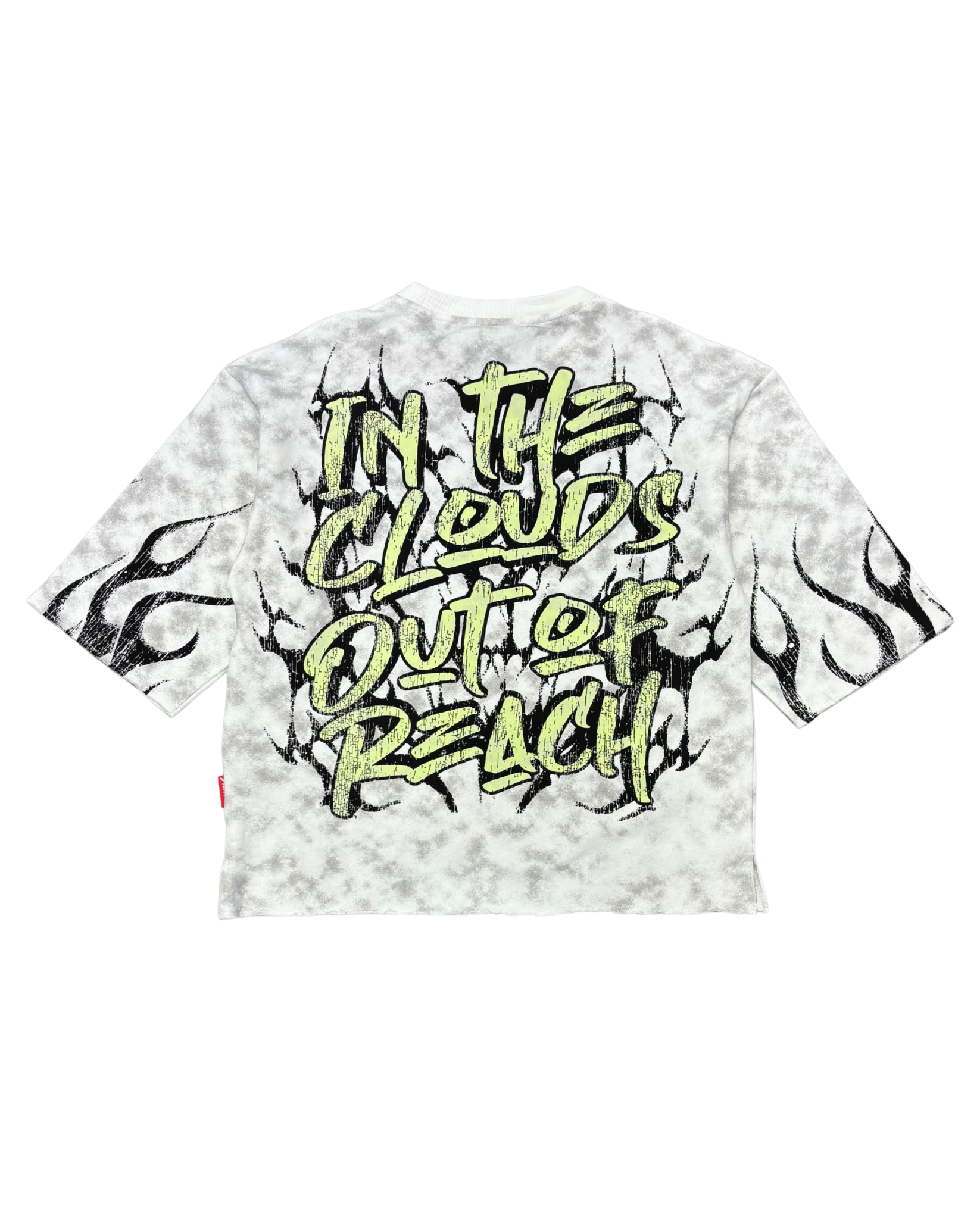 Mens In Clouds Cropped Shirt T5217