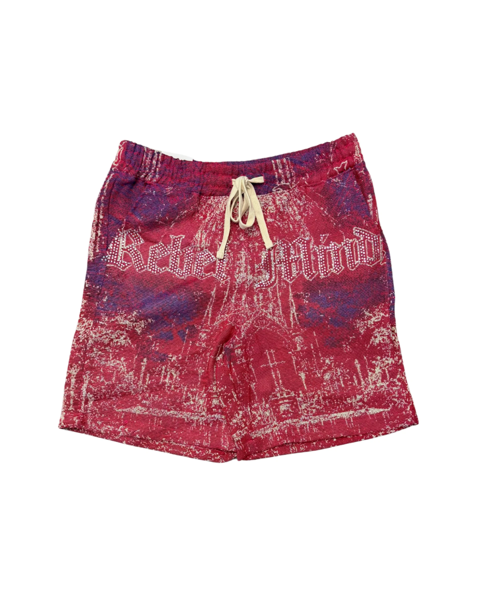 Mens Born To Stand Alone Tapestry Shorts