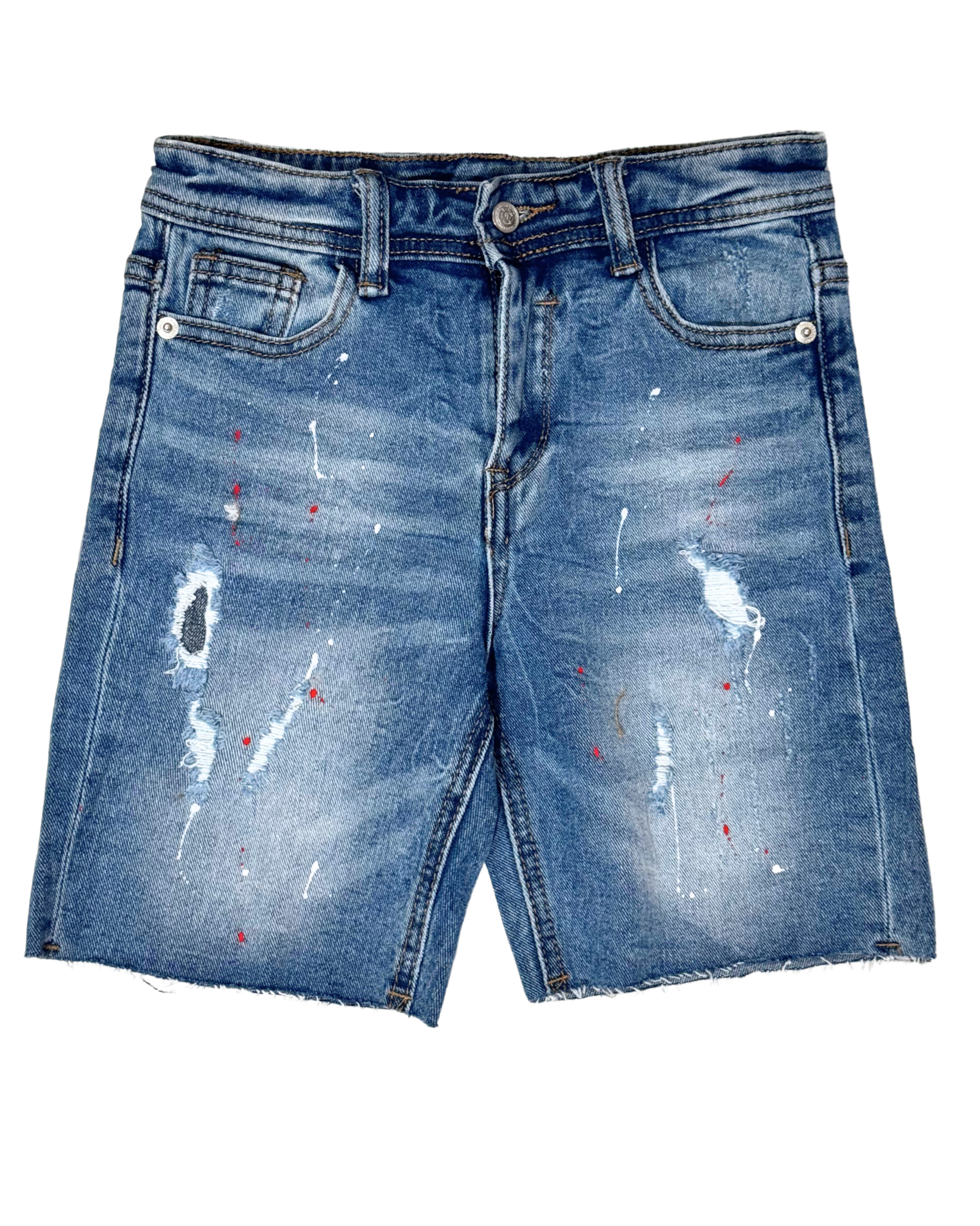 Kids Raw Denim Shorts