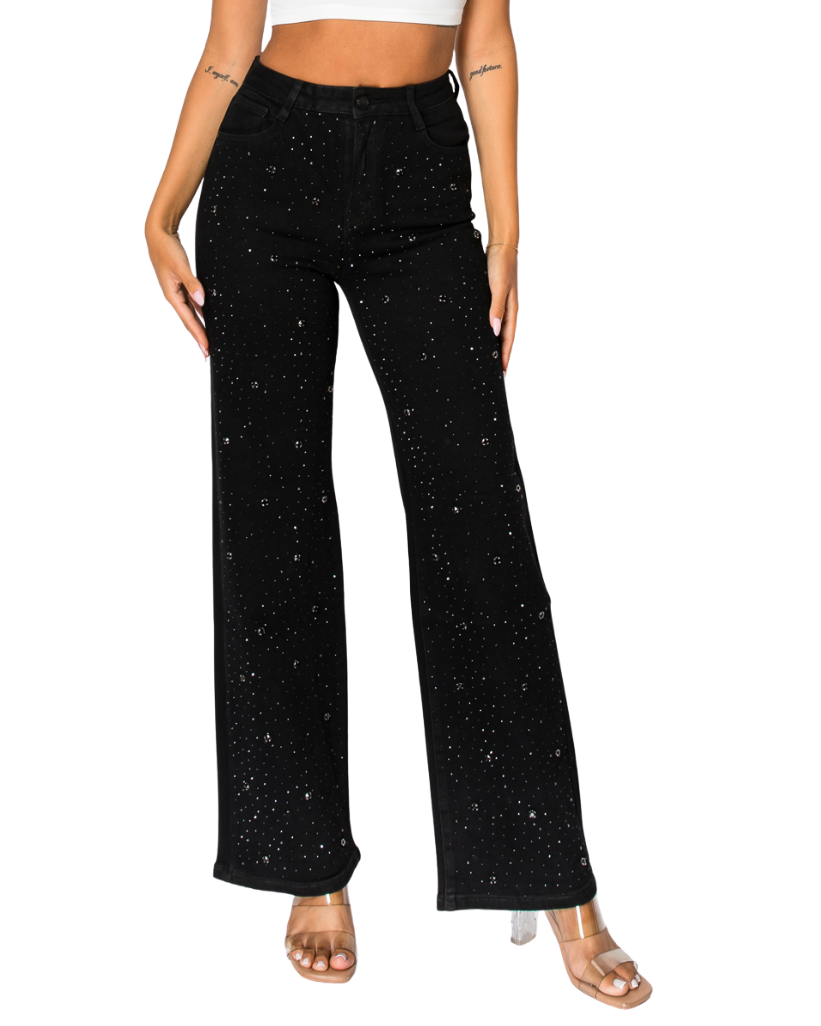 Embellished Straight Cut Jean 264