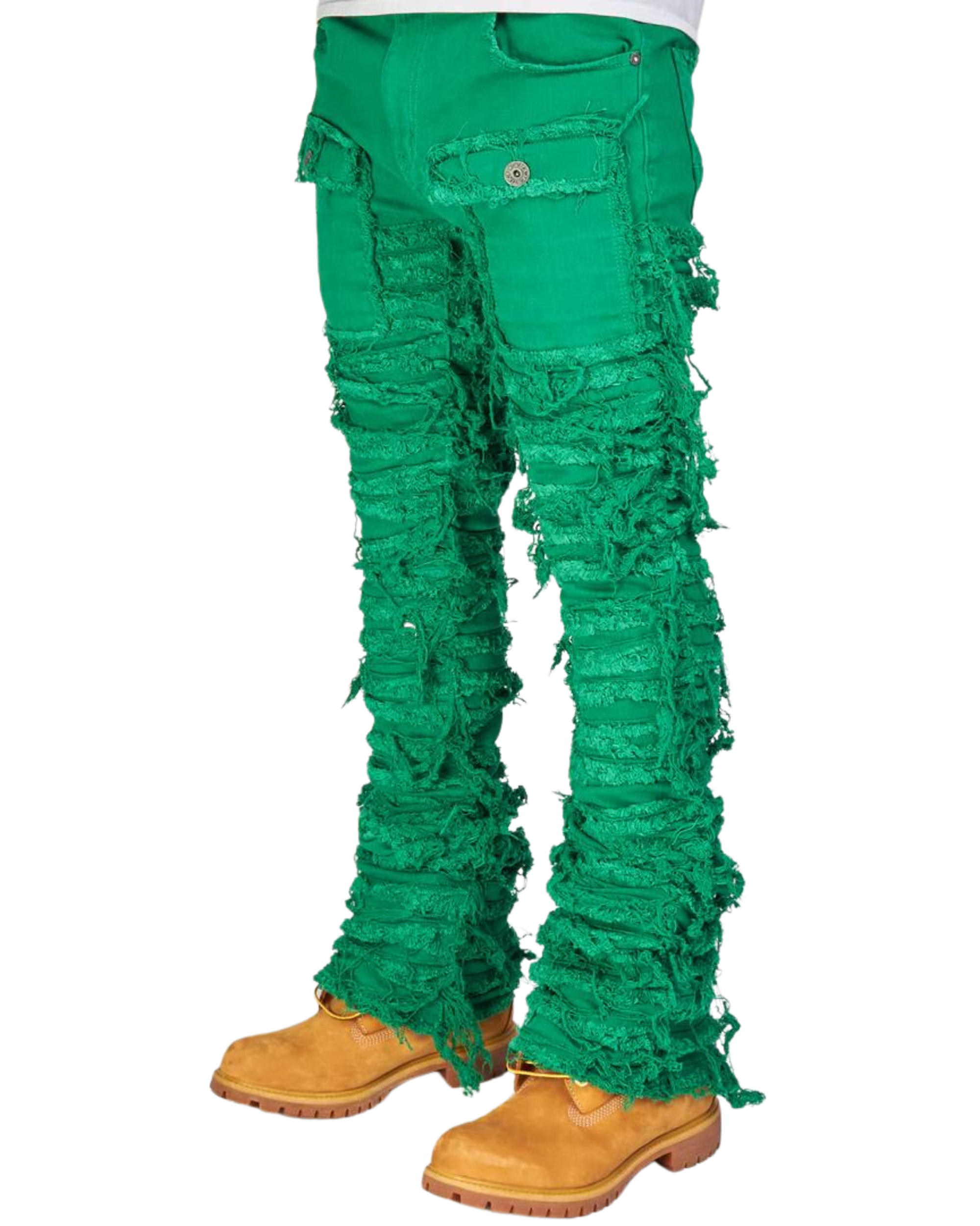 Nirvana Rip & Frayed Stacked Jeans