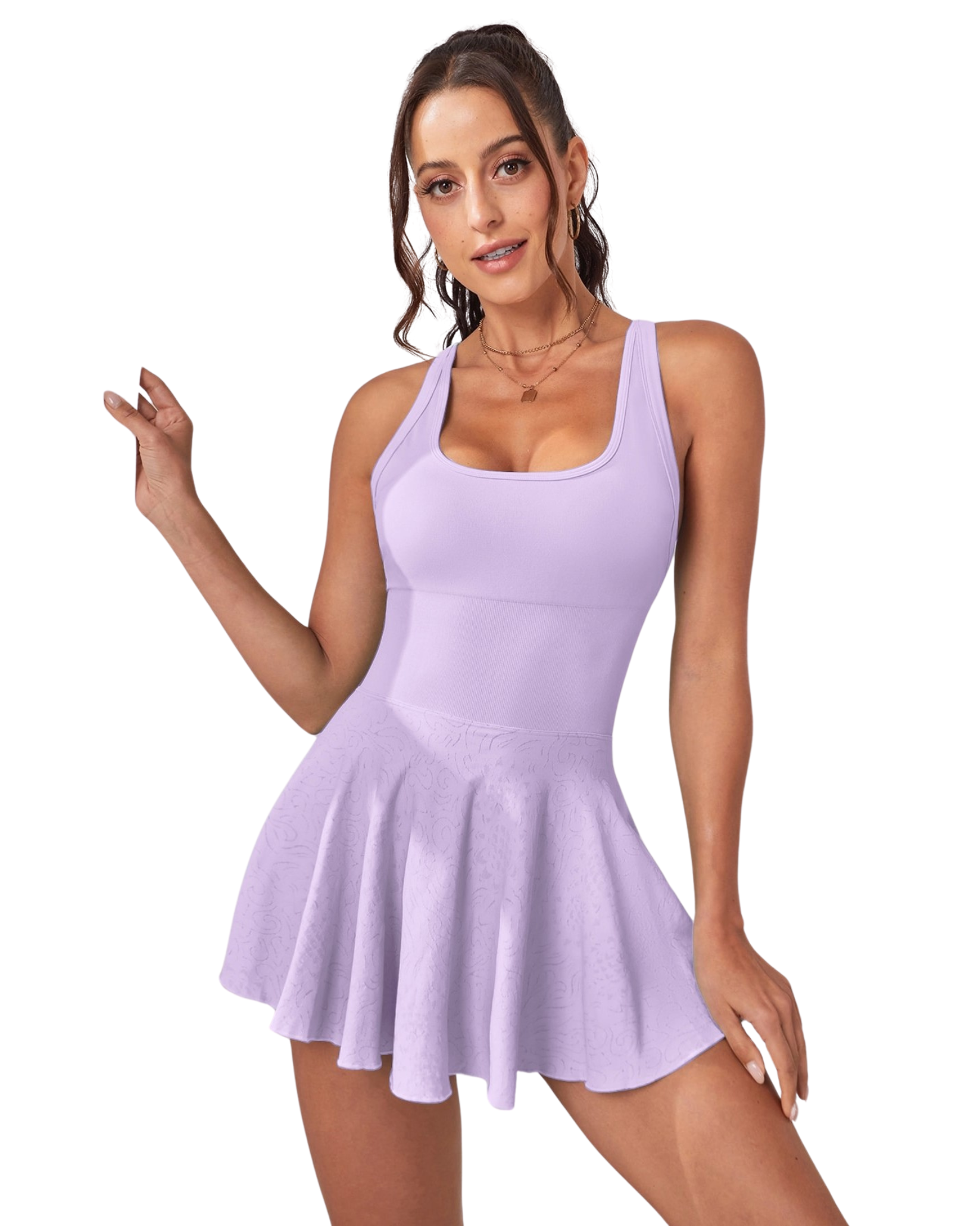 Sleeveless Cross Back Dress