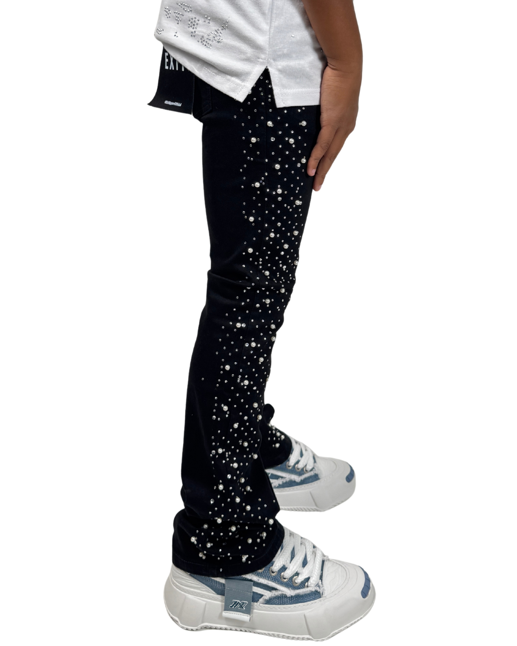 Kids Pearl Stacked Jean  25120