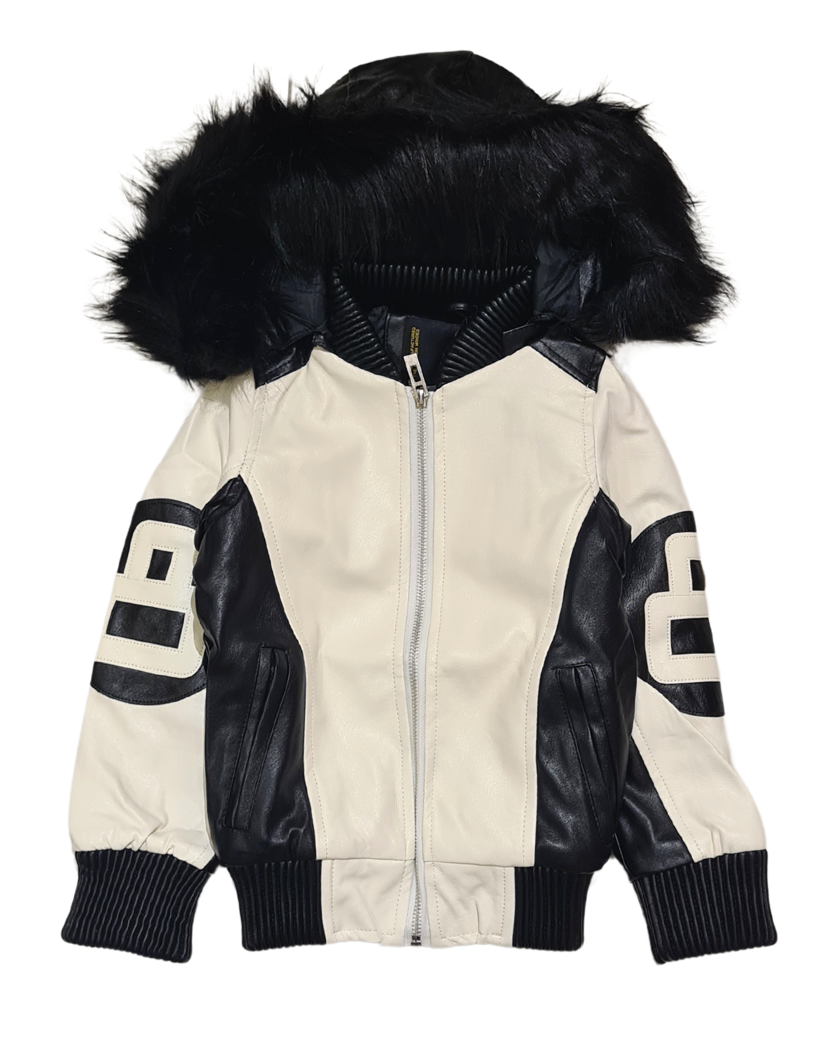 Kids PU Bomber Jacket