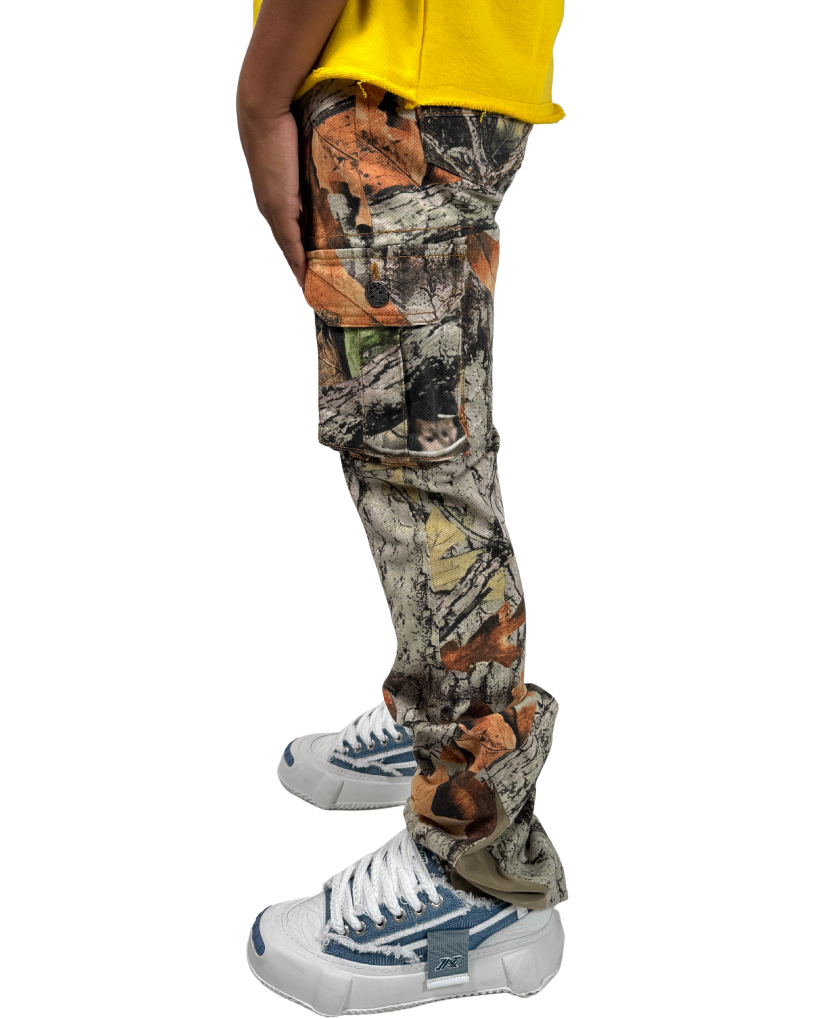 Kids Stacked Cargo Jeans JTF223